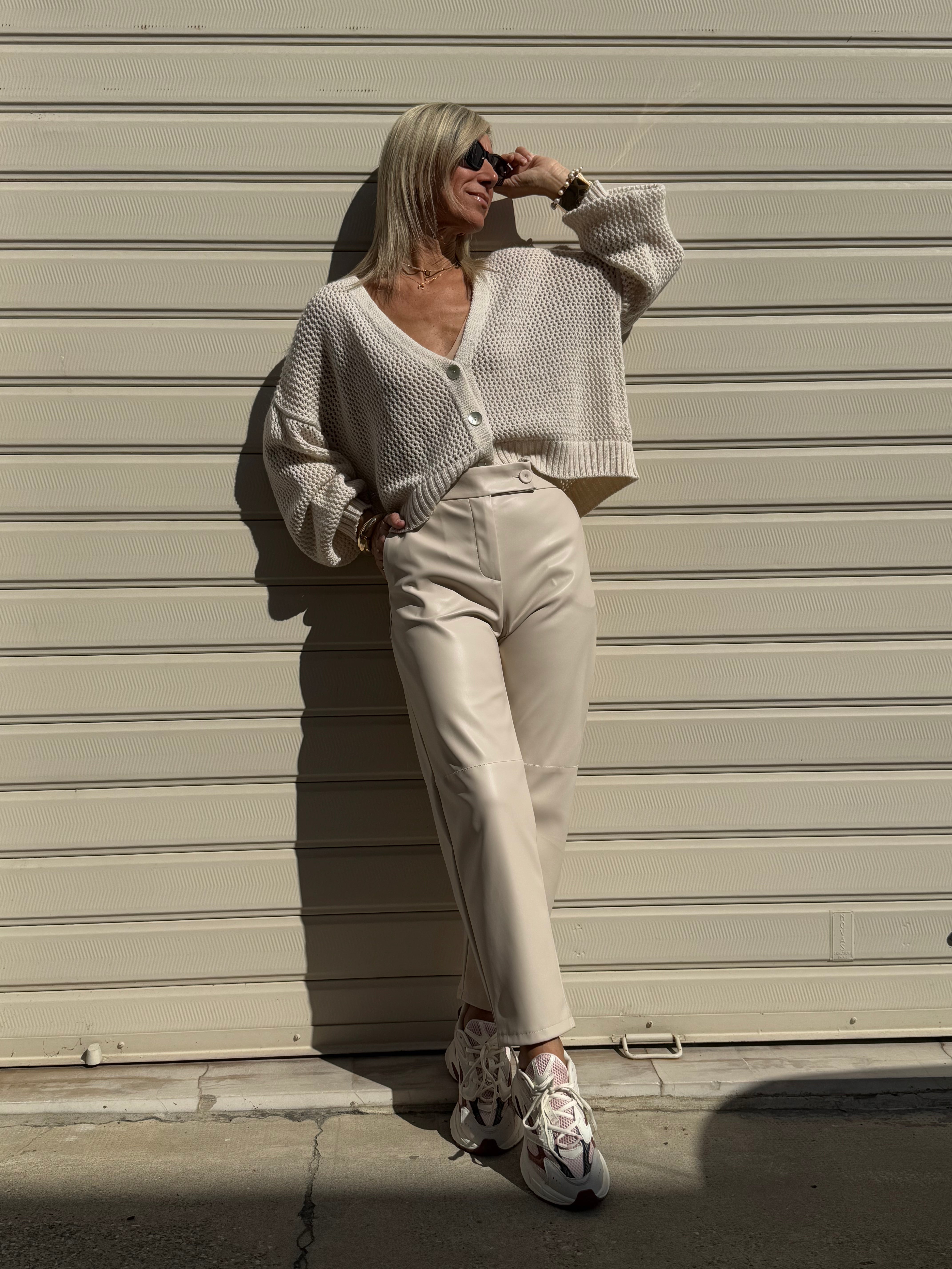 Pantalone ecopelle imperial