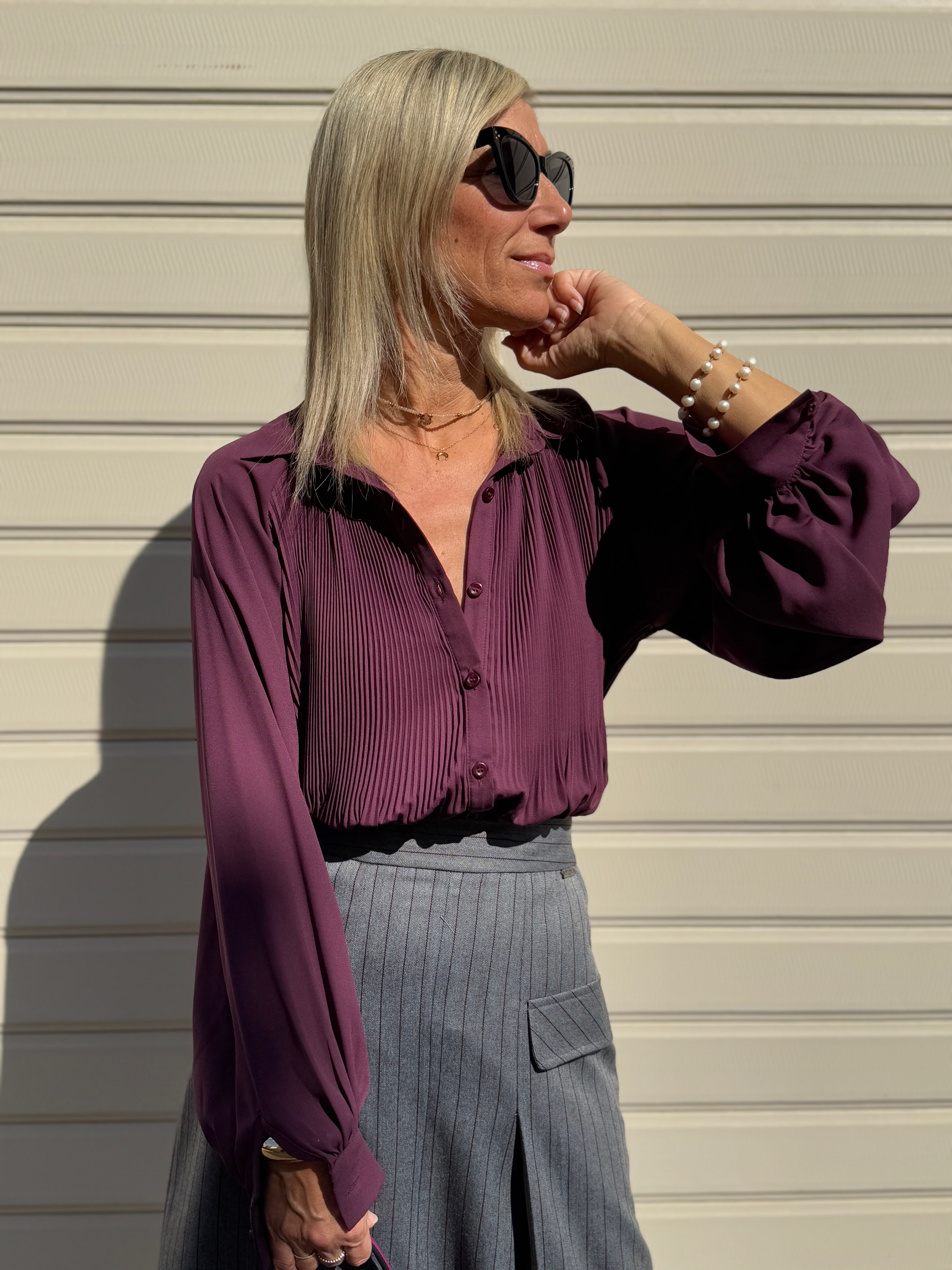 Camicia plissettata mimì