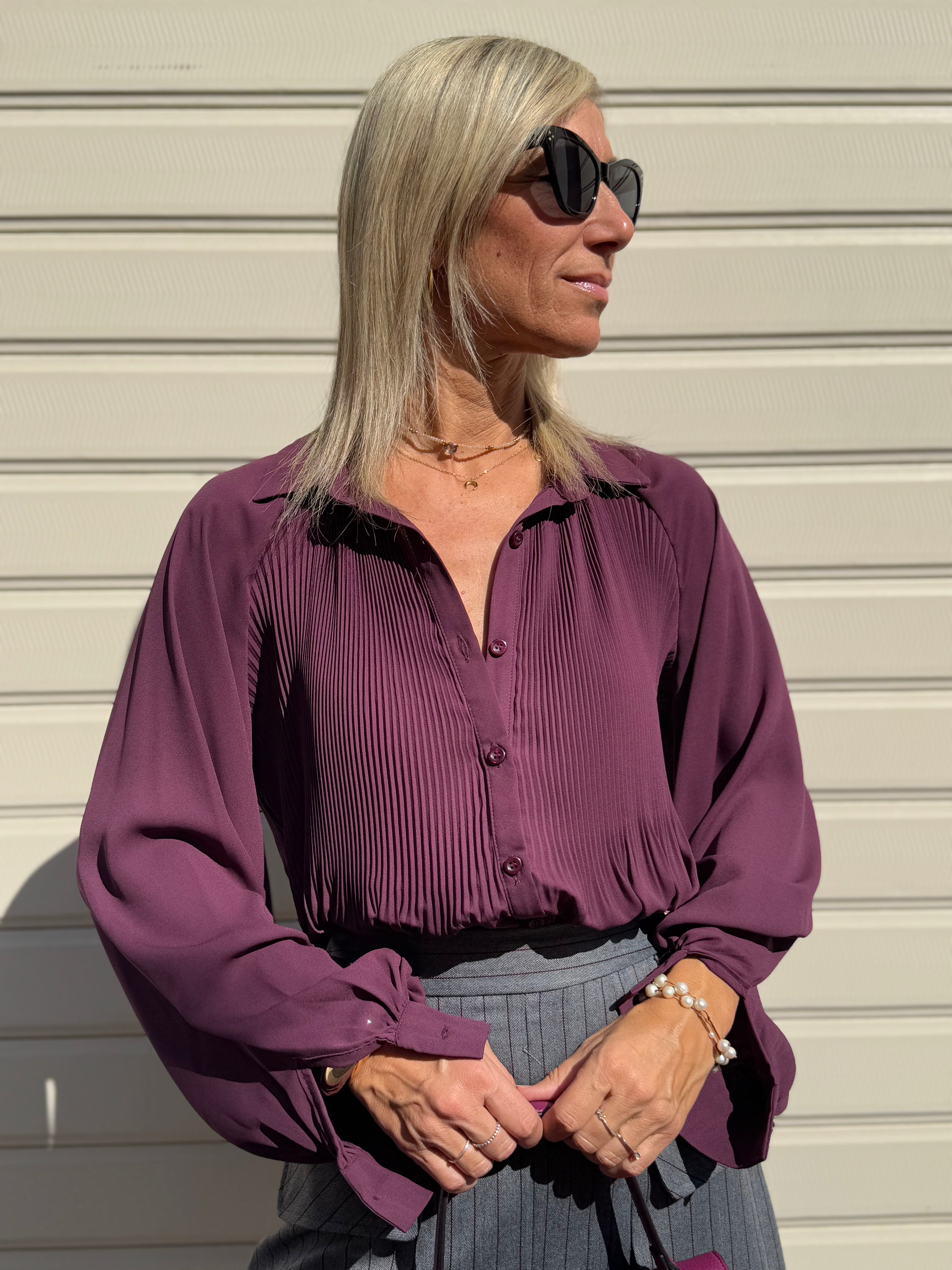 Camicia plissettata mimì