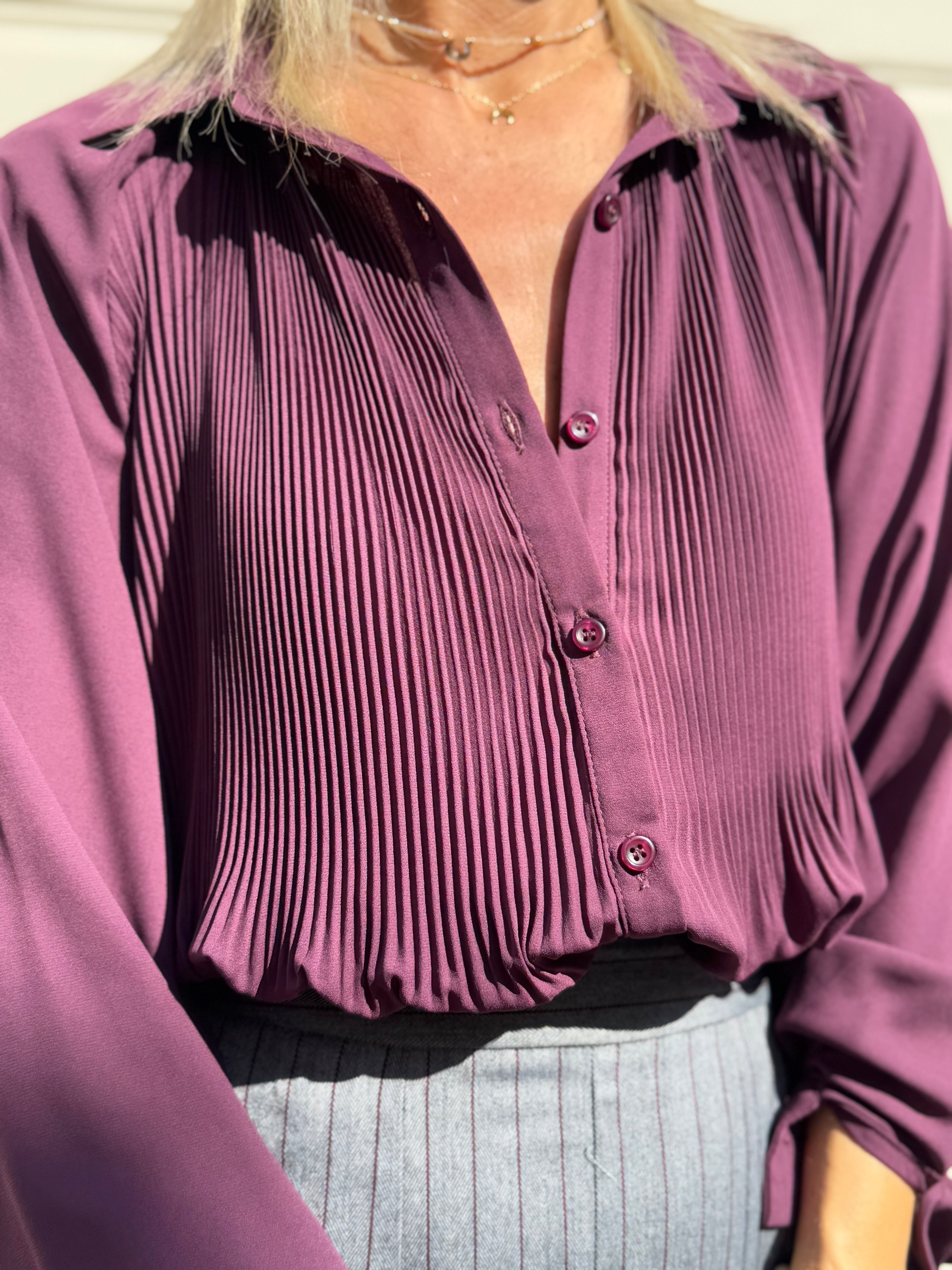 Camicia plissettata mimì