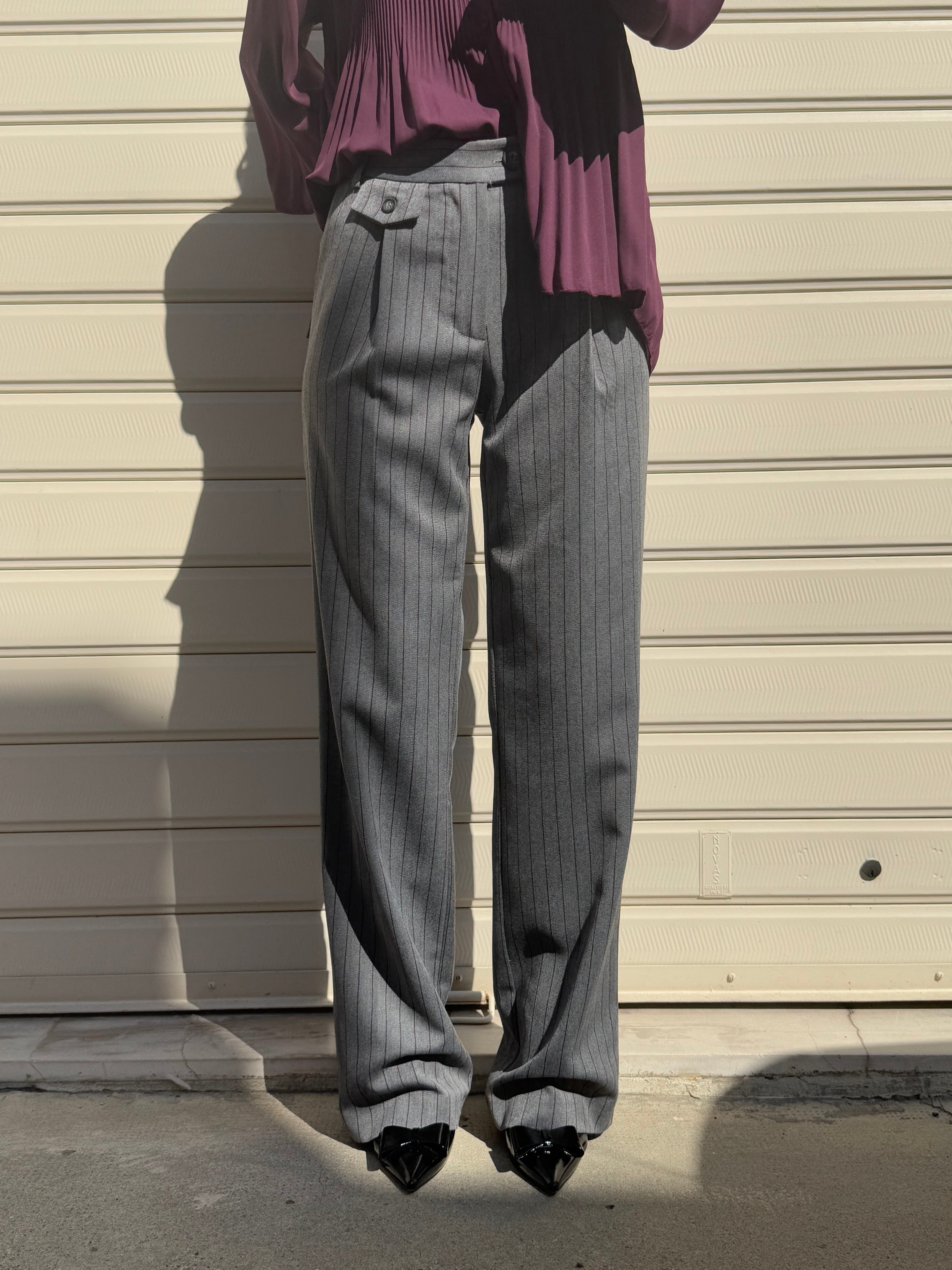 Pantalone gessato mimì