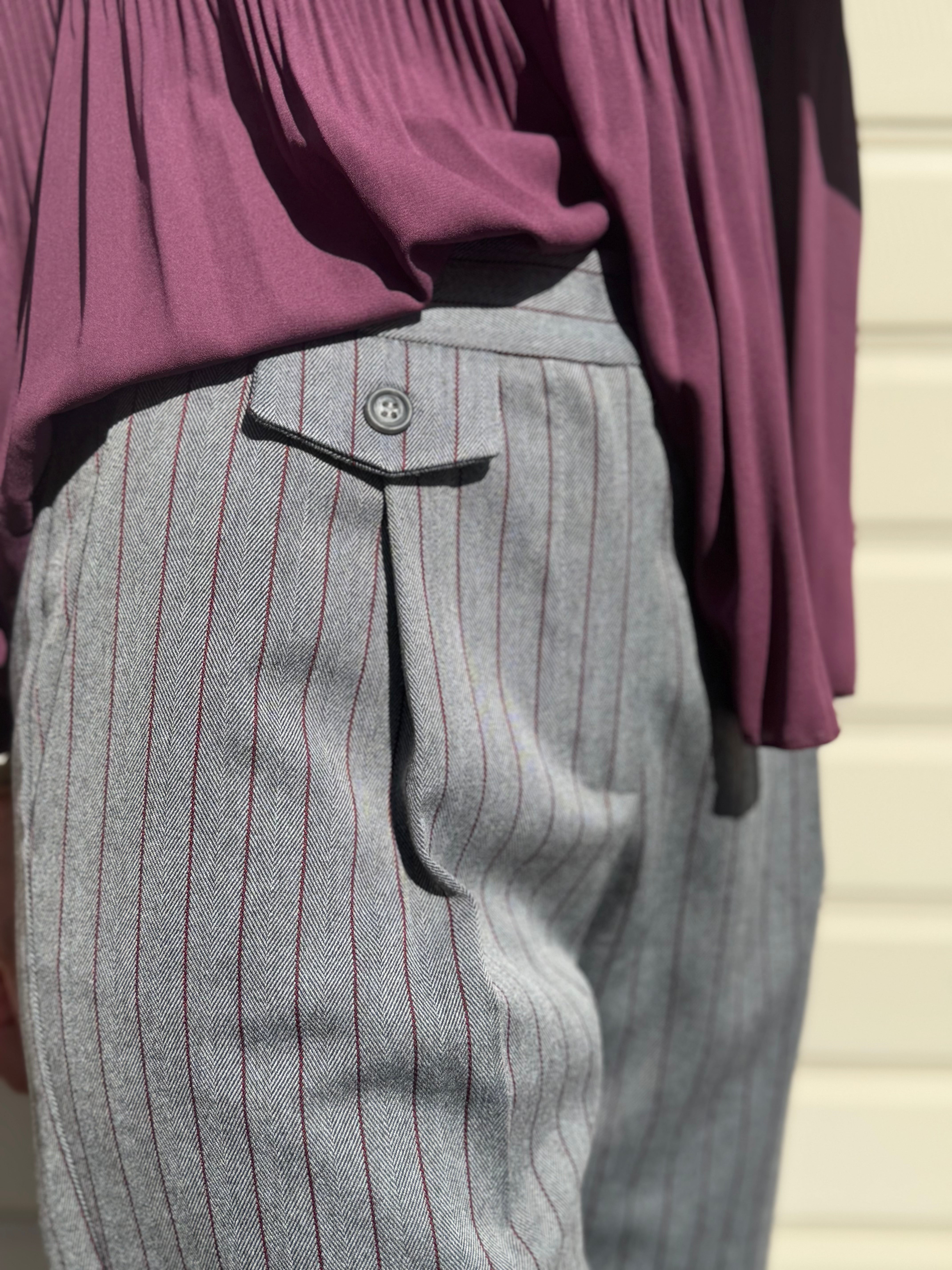 Pantalone gessato mimì