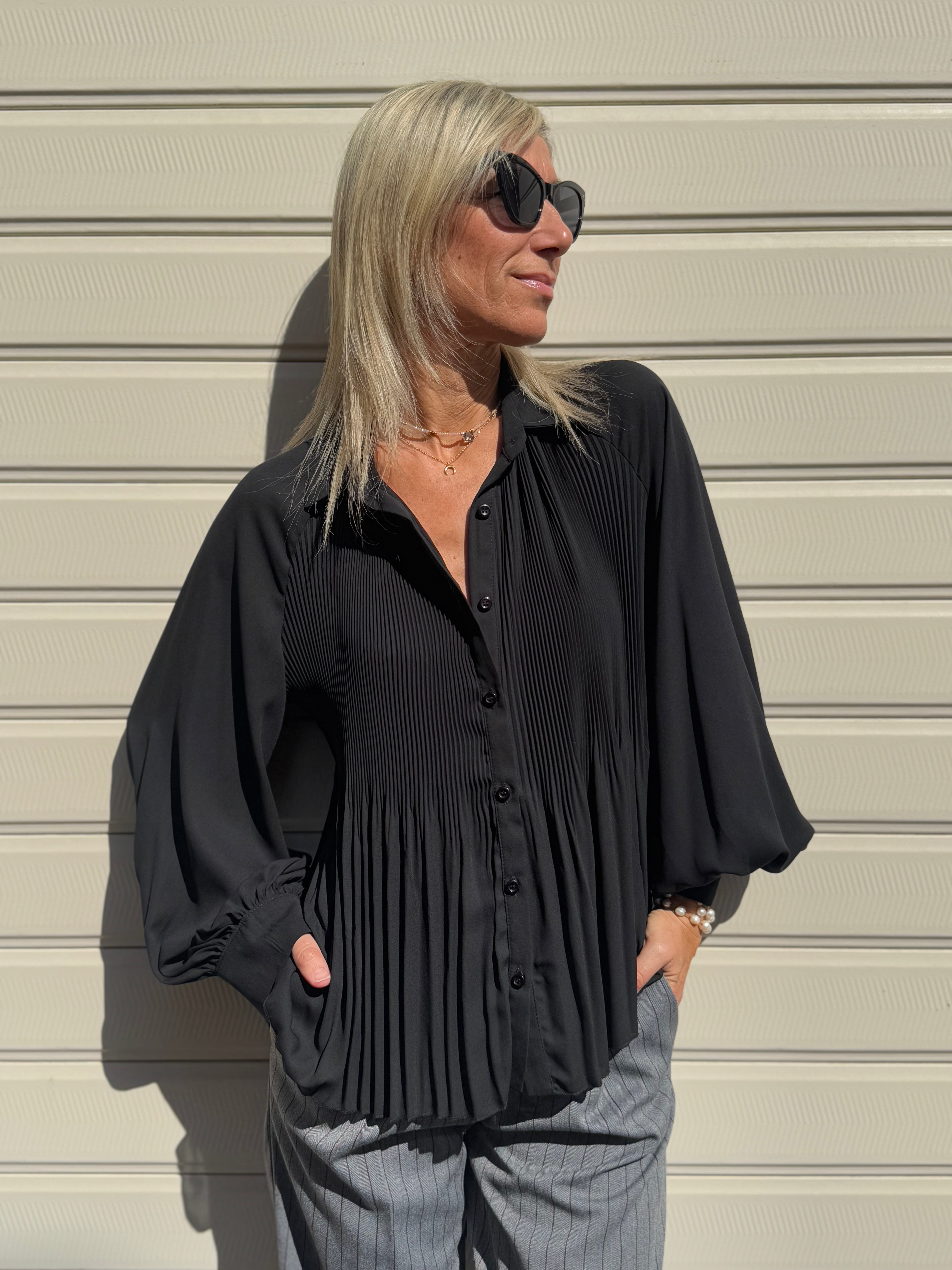 Camicia plissettata mimì