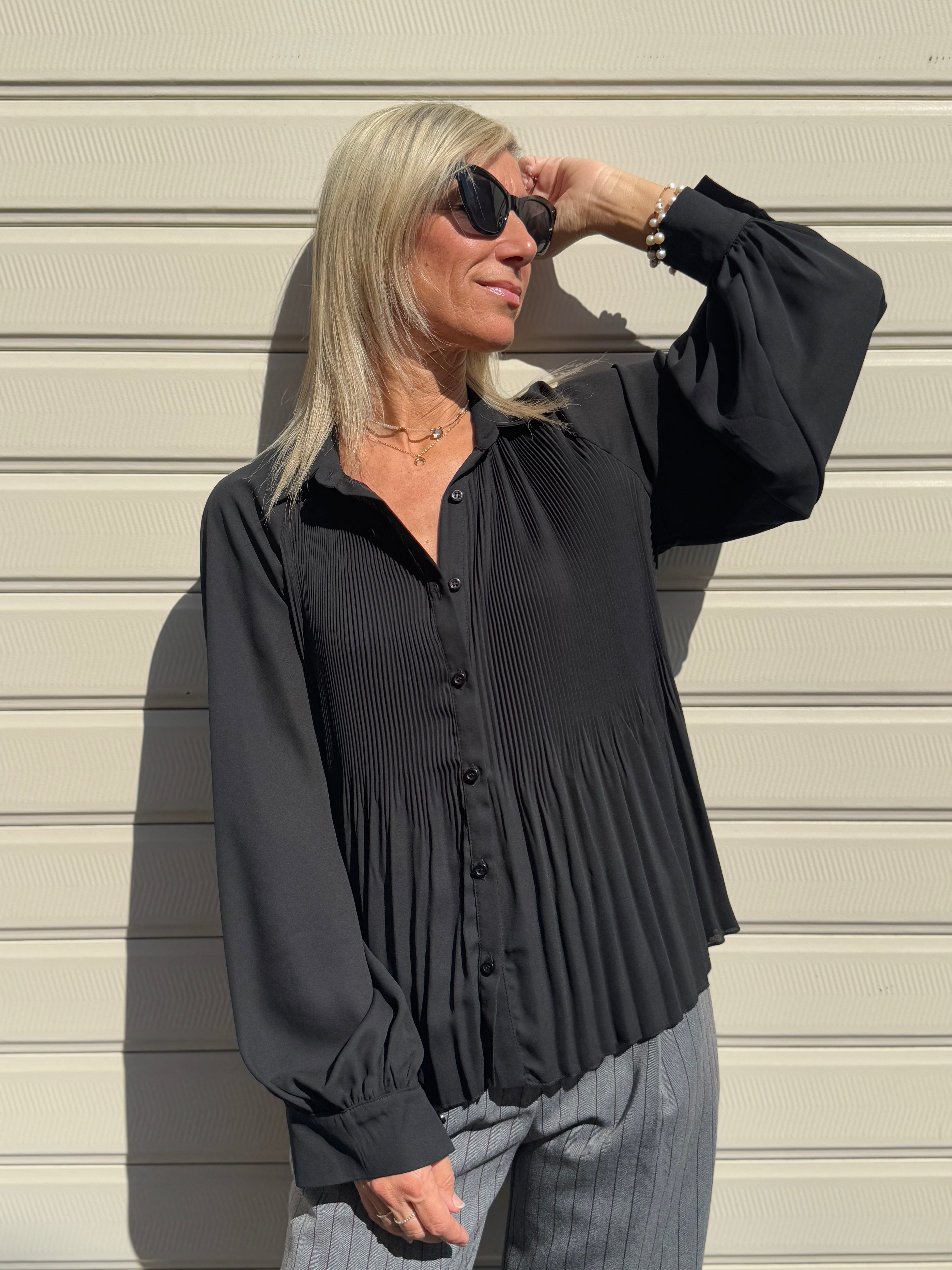 Camicia plissettata mimì