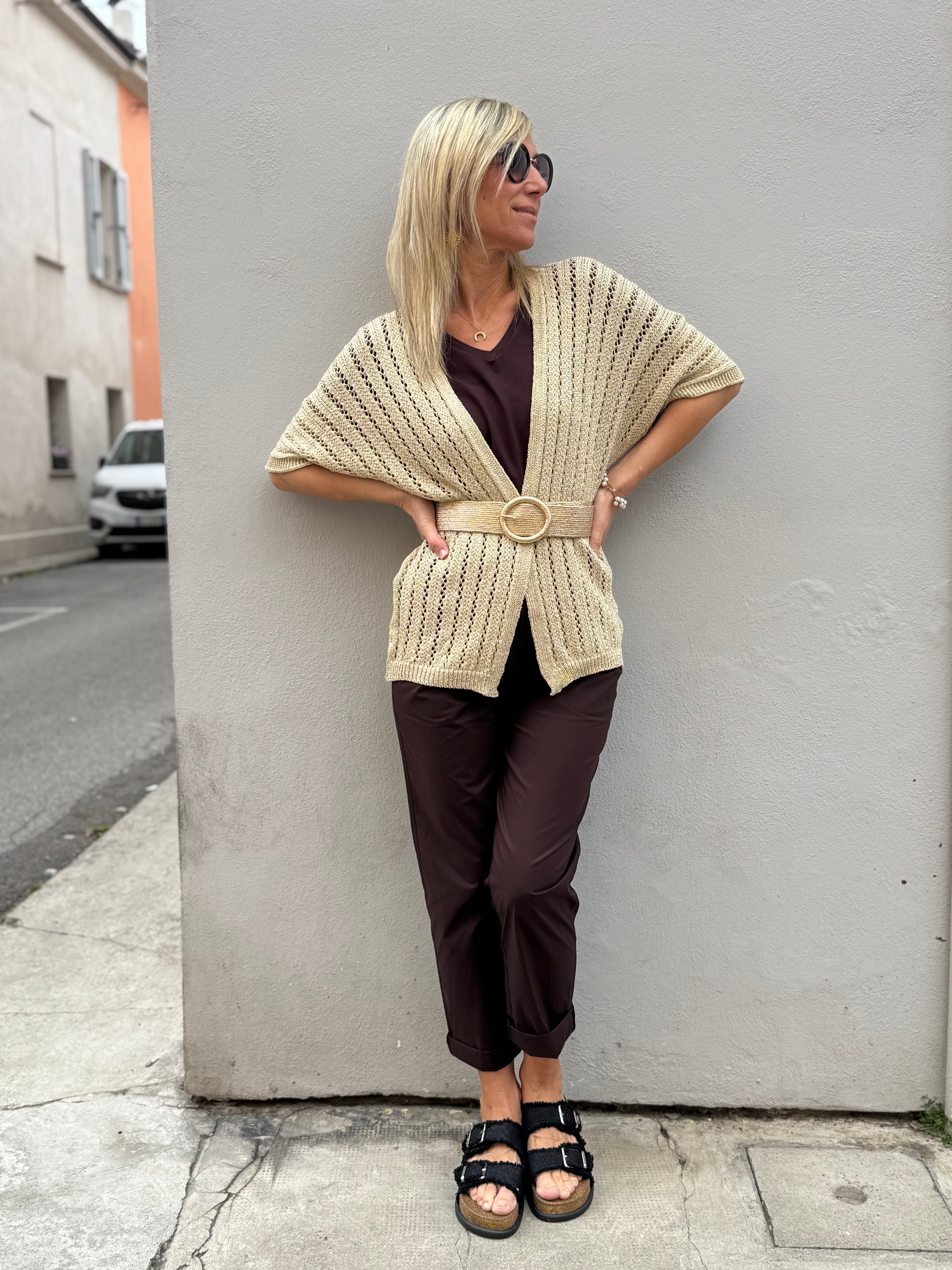 Cardigan kimono oro adora