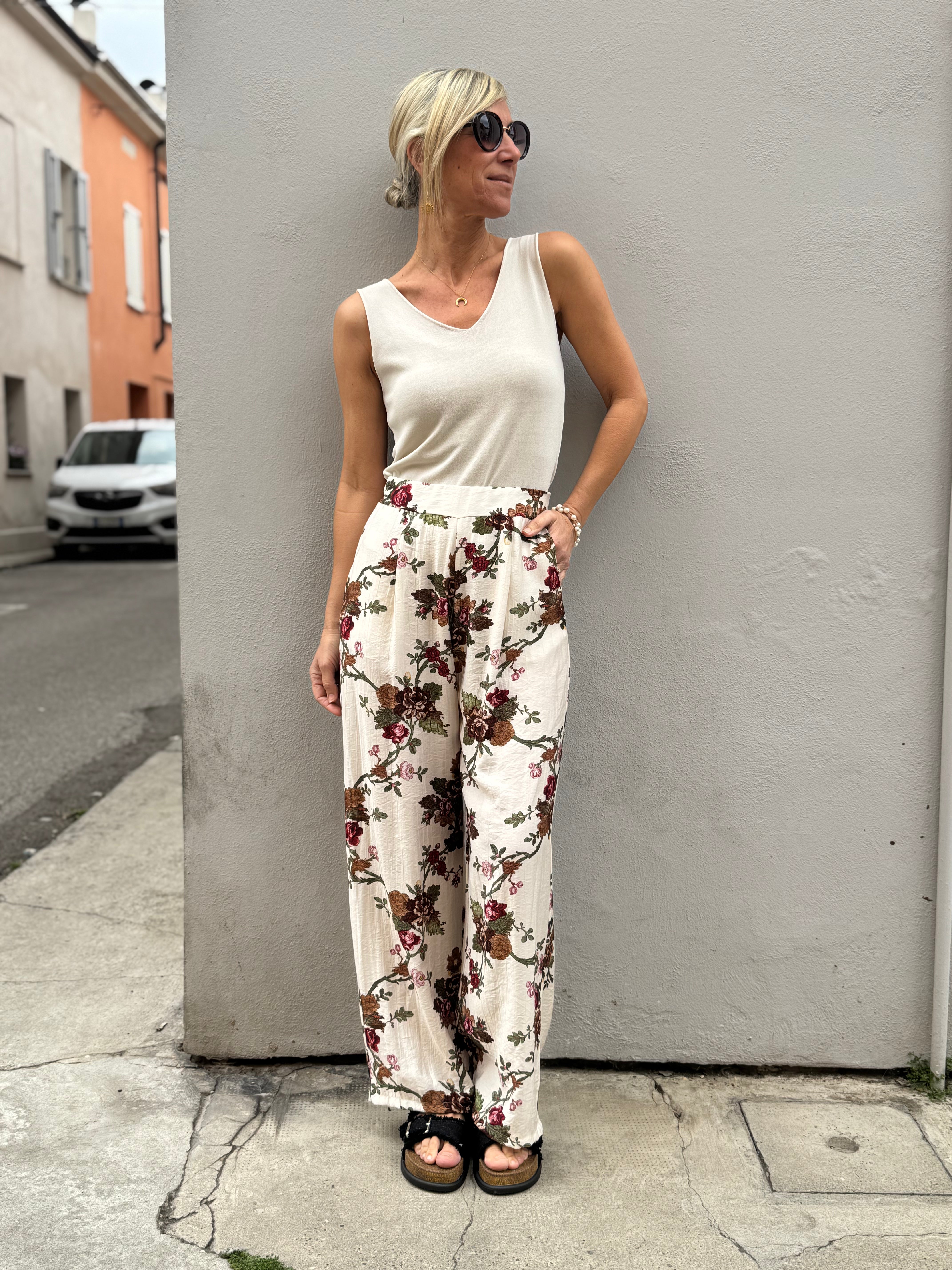 Pantalone fantasia viscosa adora