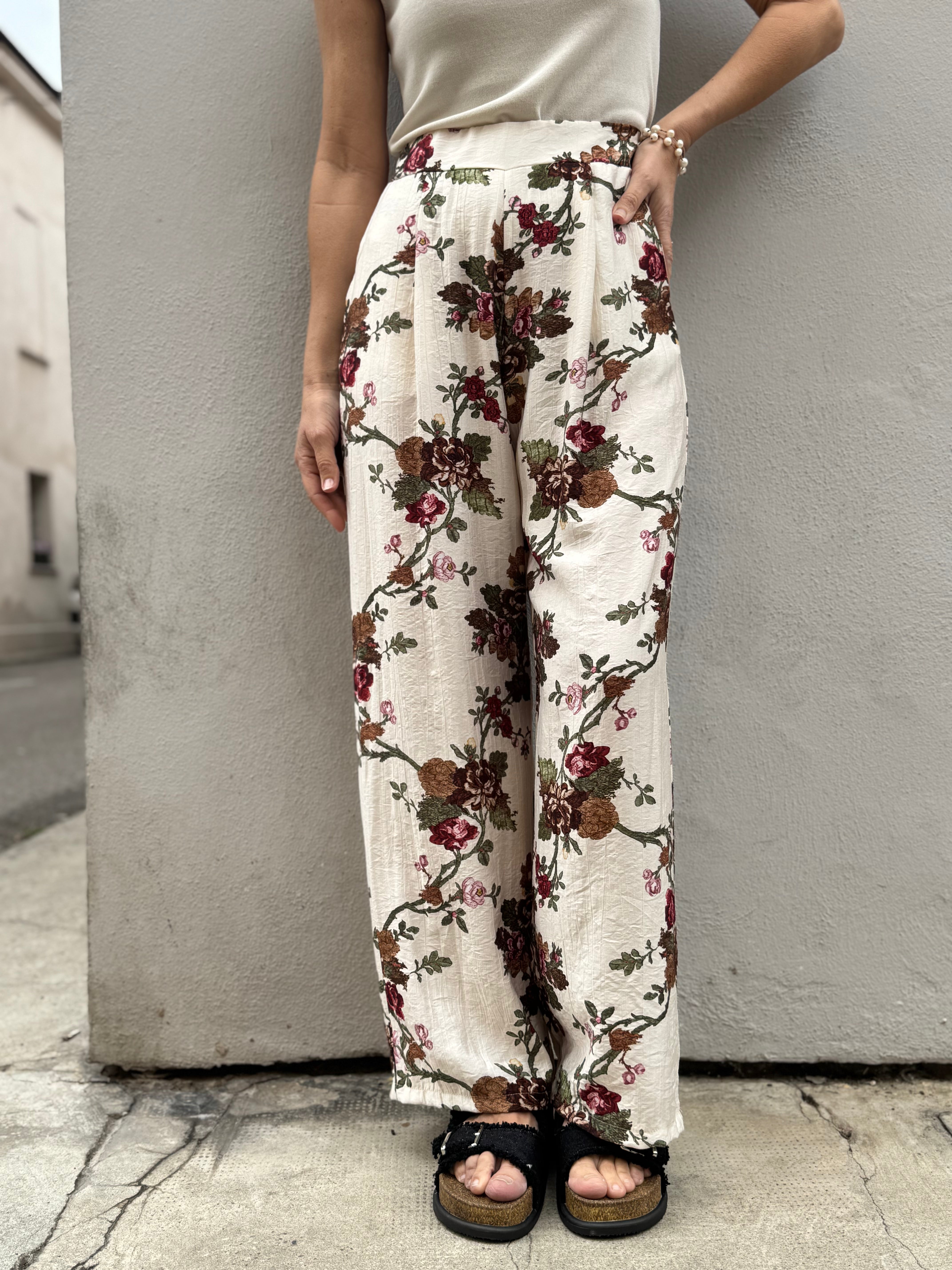 Pantalone fantasia viscosa adora