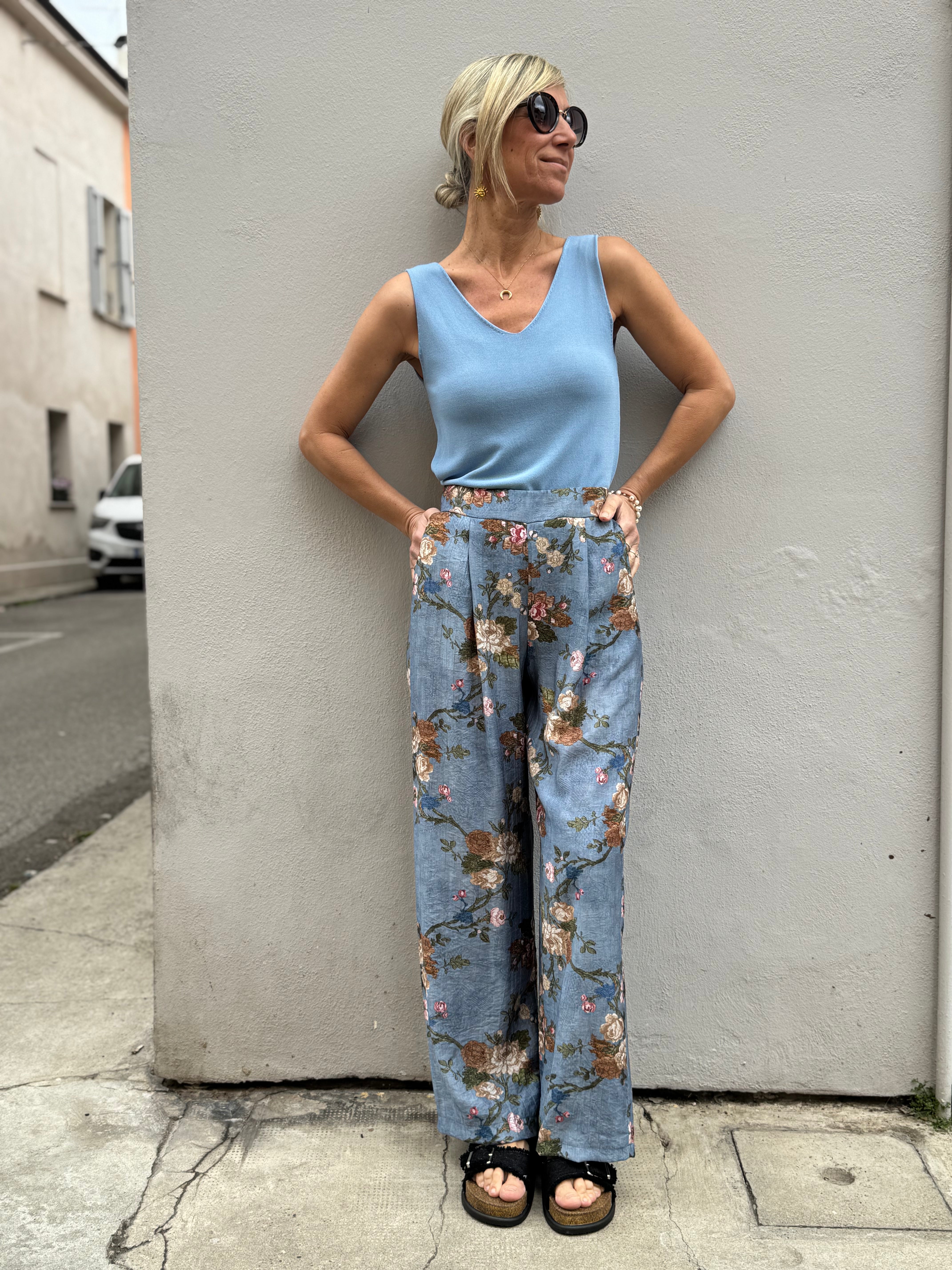 Pantalone fantasia viscosa adora