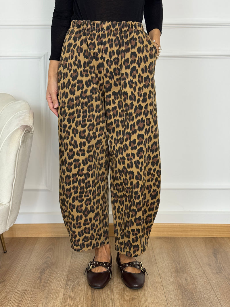 Pantalone Barrel elastico adora