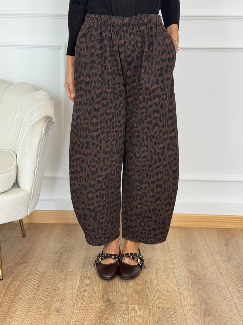 Pantalone Barrel elastico adora