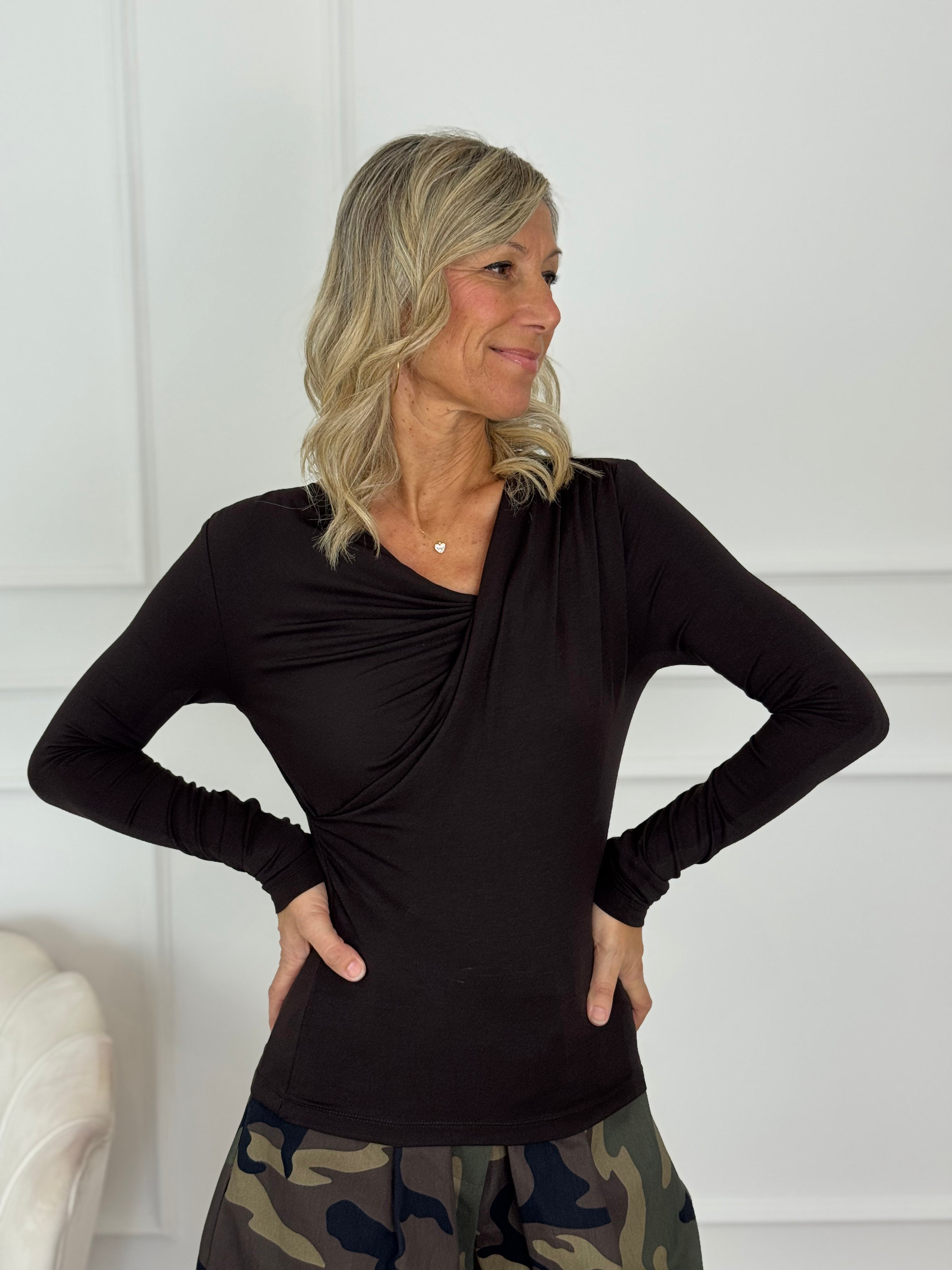 Maglia drappeggio irena jdy