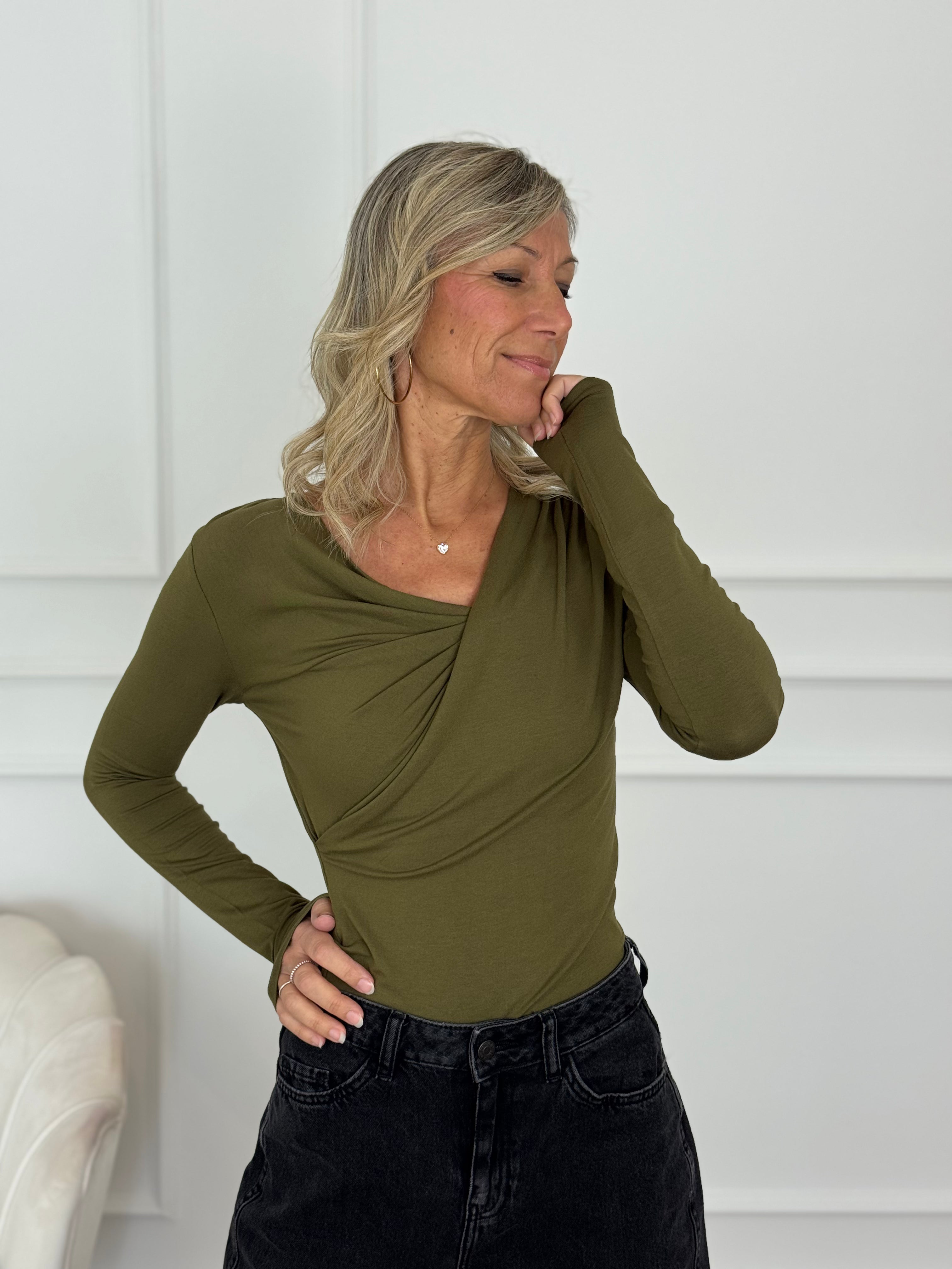 Maglia drappeggio irena jdy