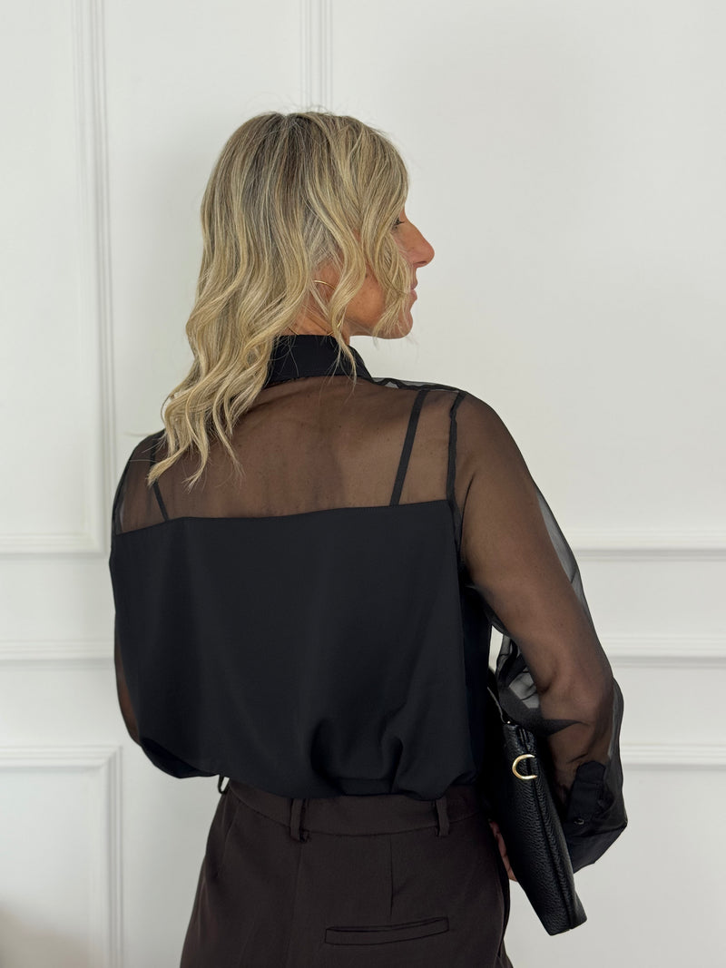Camicia organza spalle nana jdy