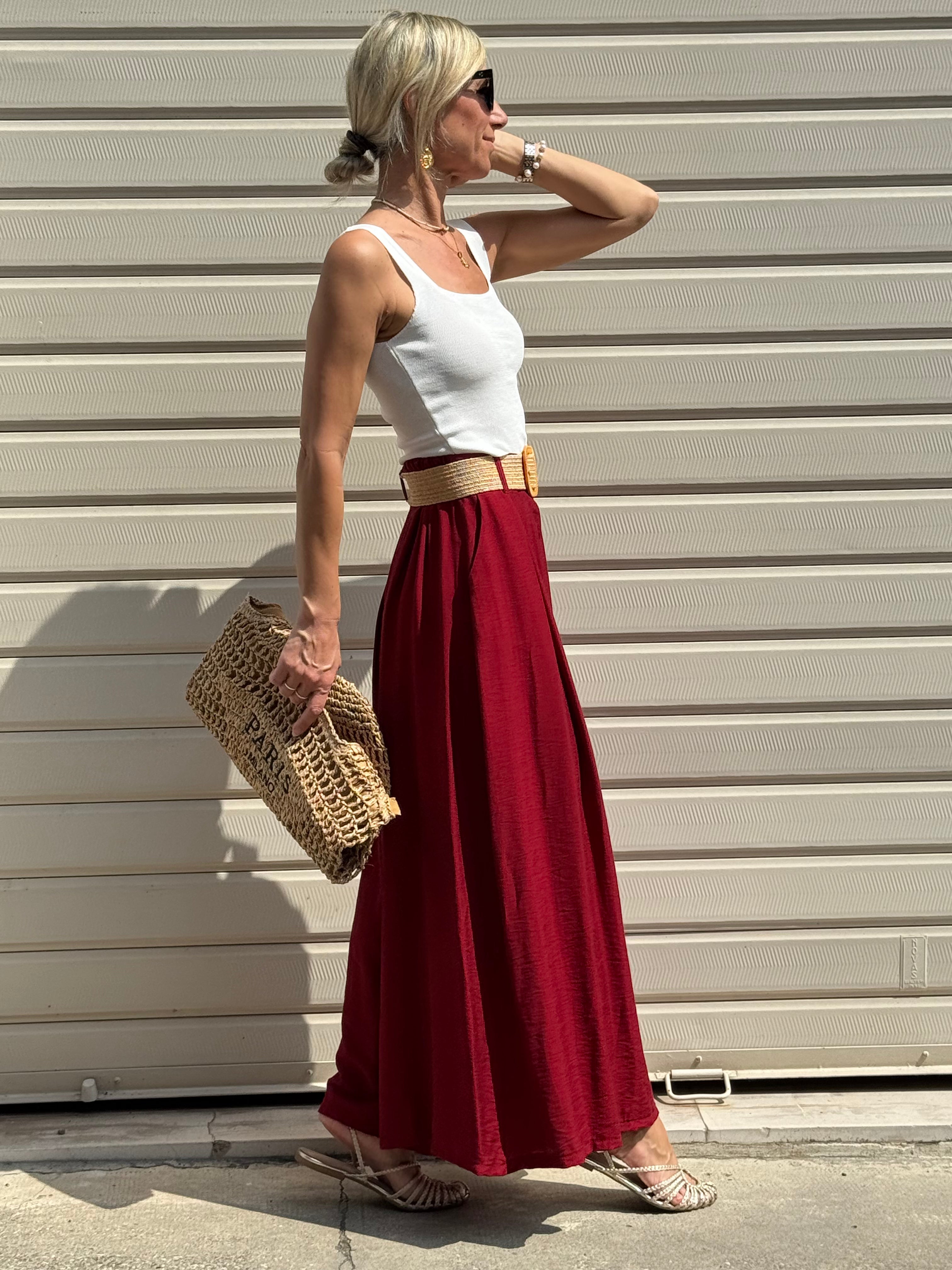 Gonna Pantalone Con Cintura