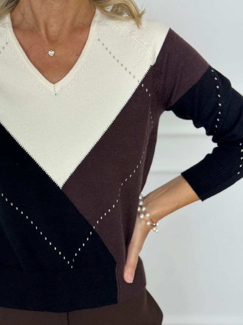 Maglia v rombi mimì