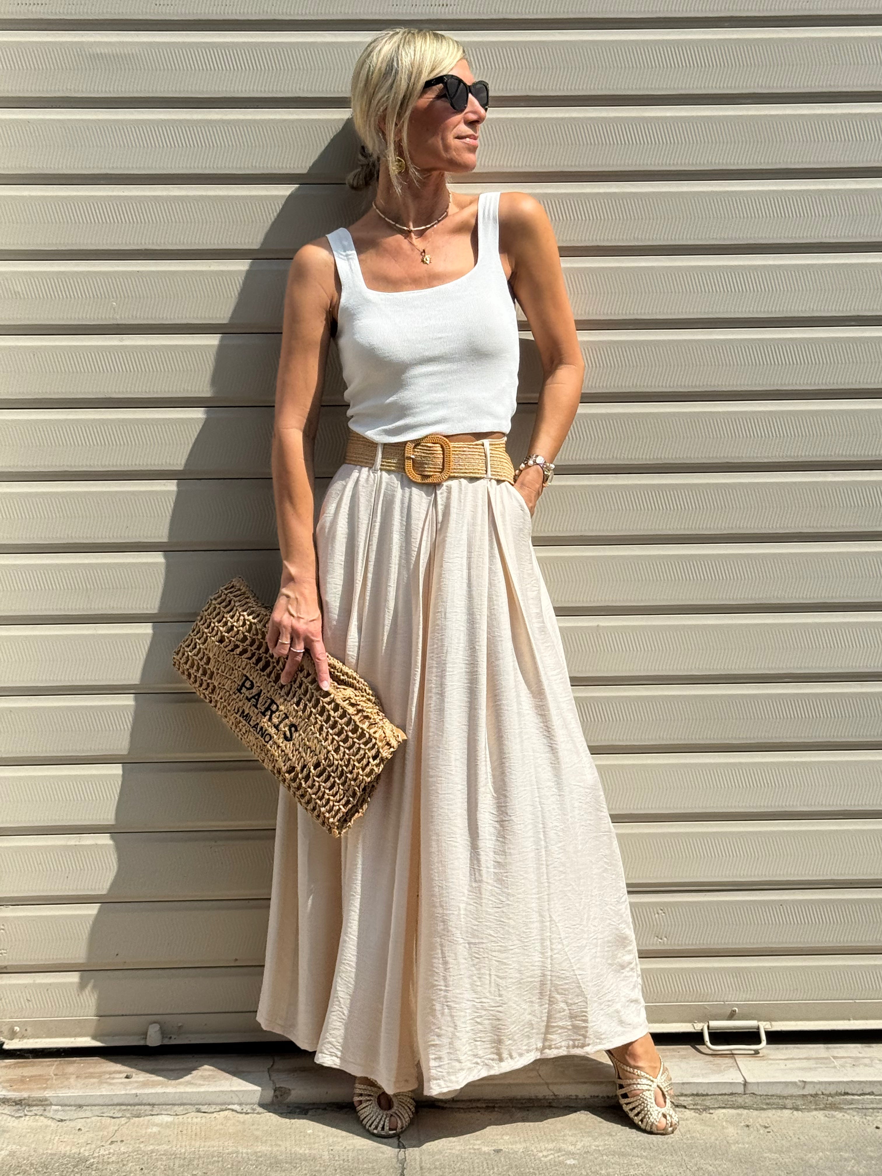 Gonna Pantalone Con Cintura