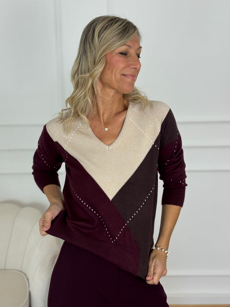 Maglia v rombi mimì