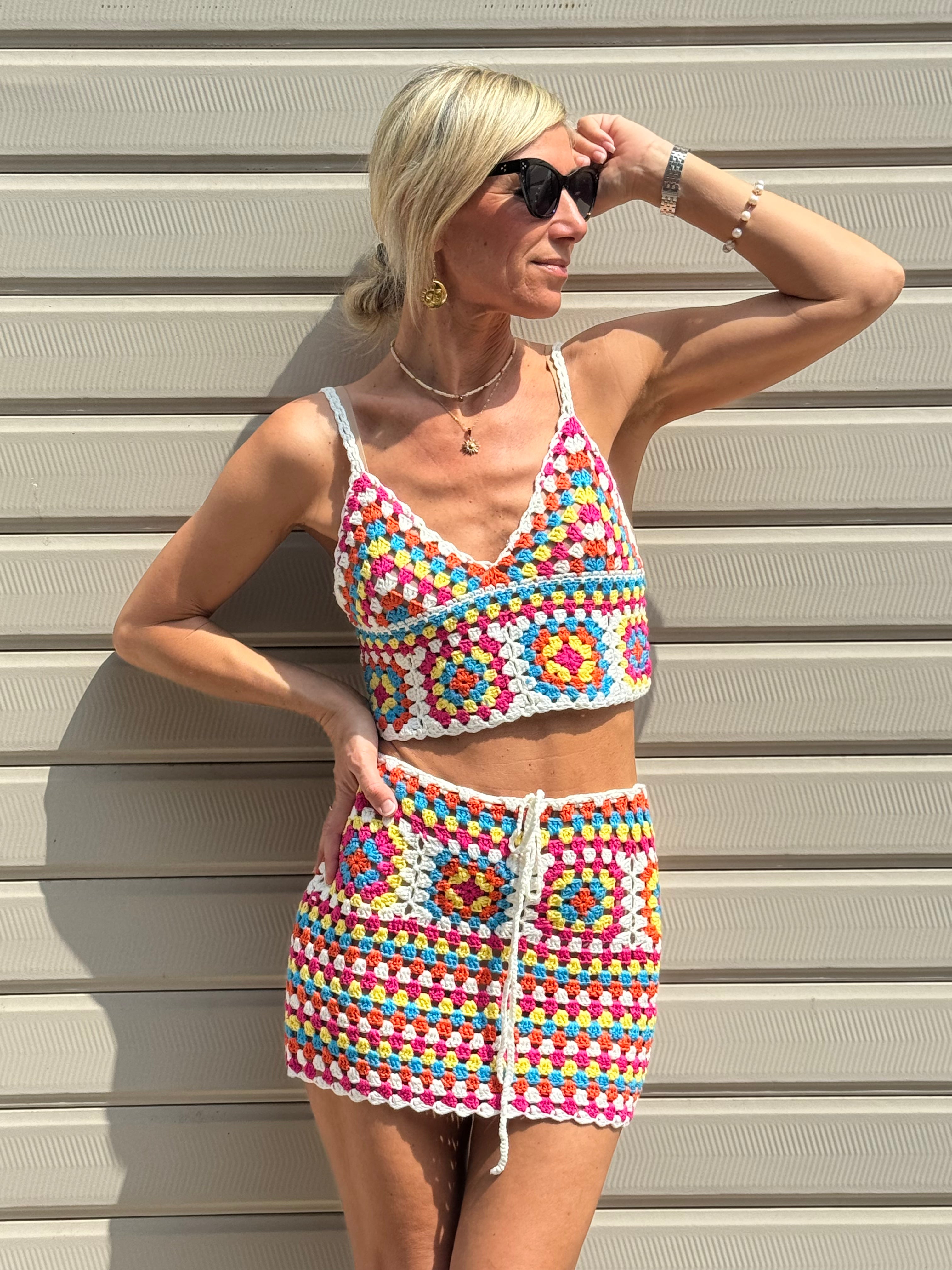 Coordinato Crochet Multicolor