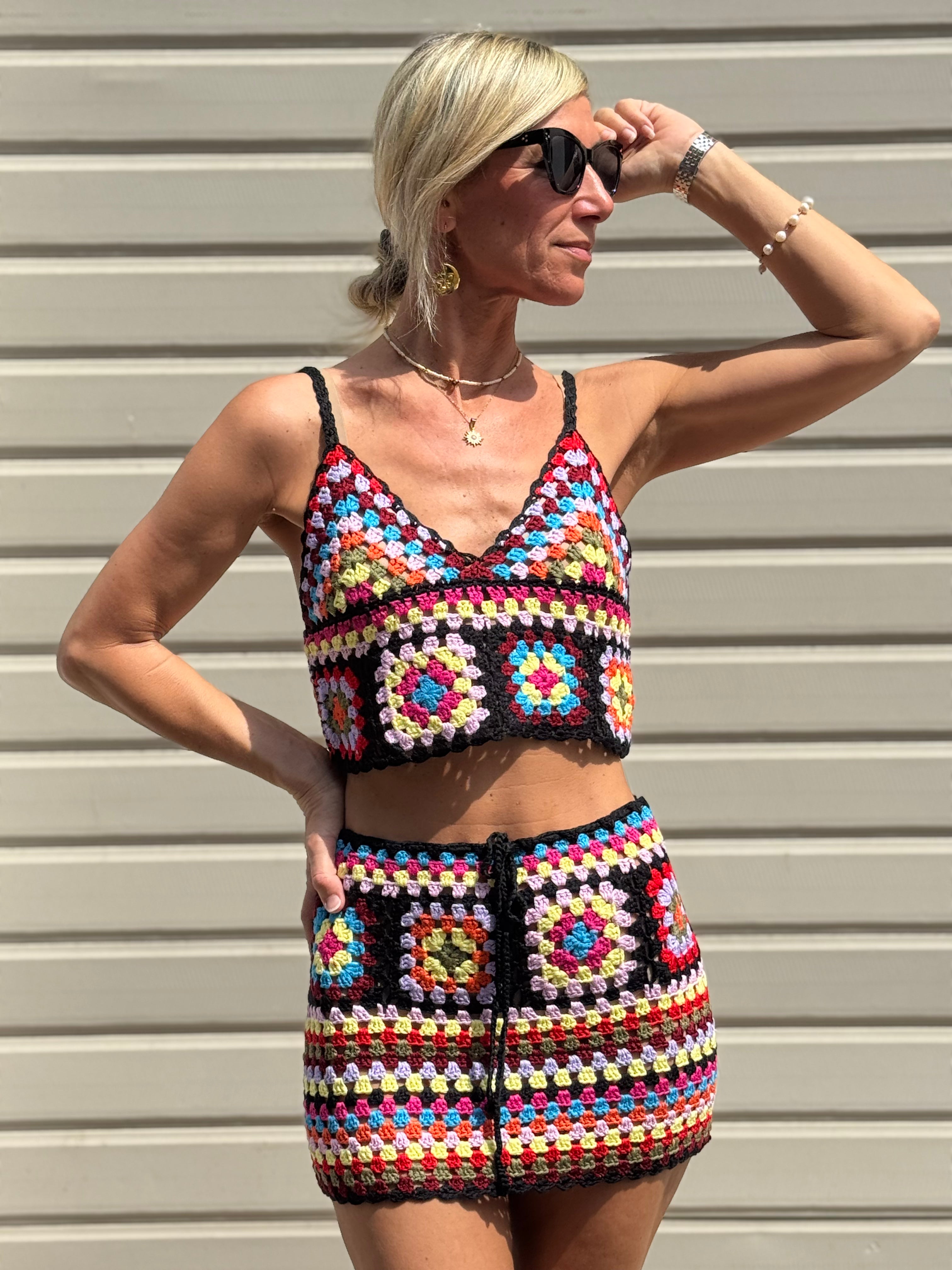 Coordinato Crochet Multicolor