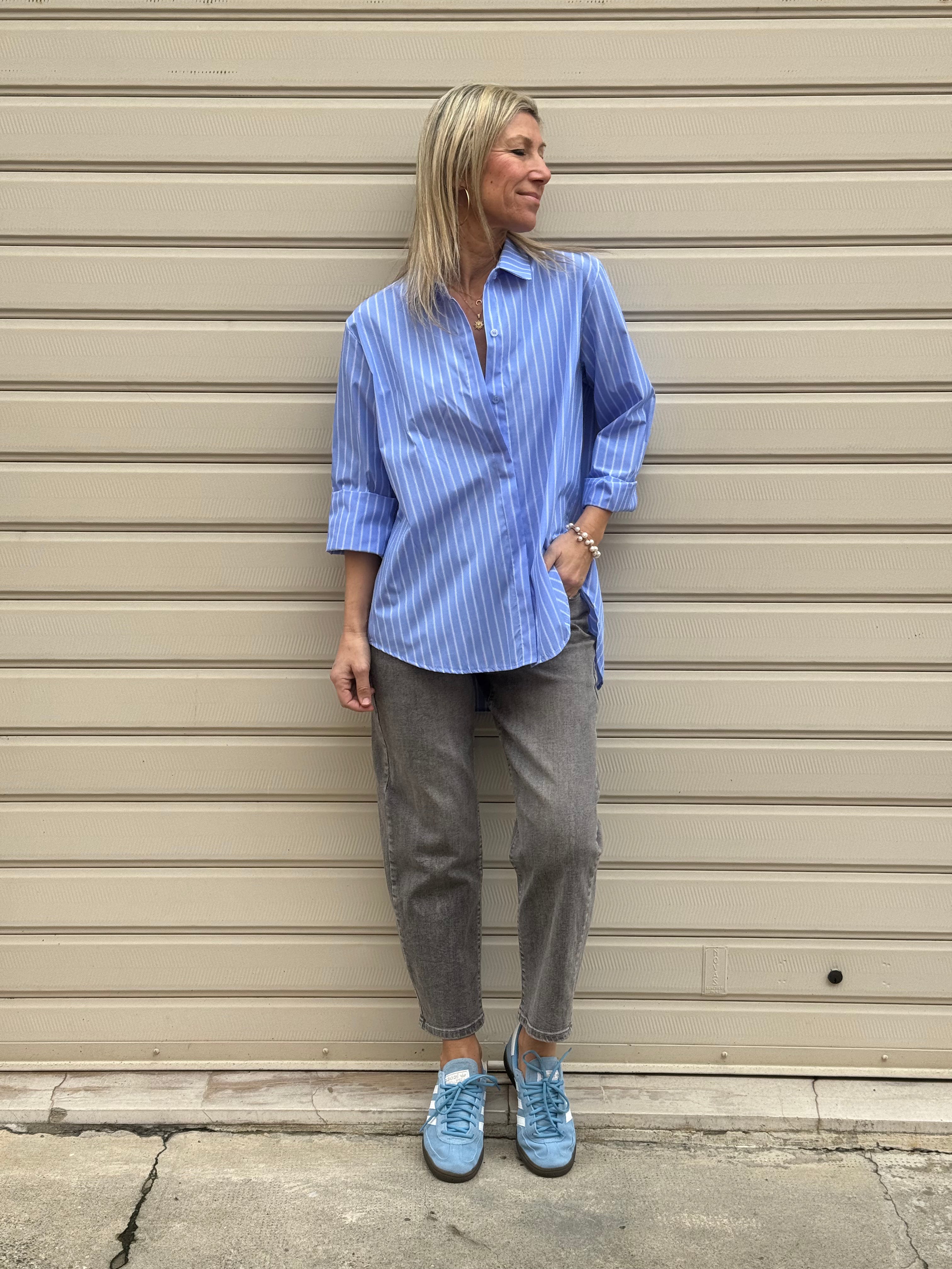 Camicia righe over Adora