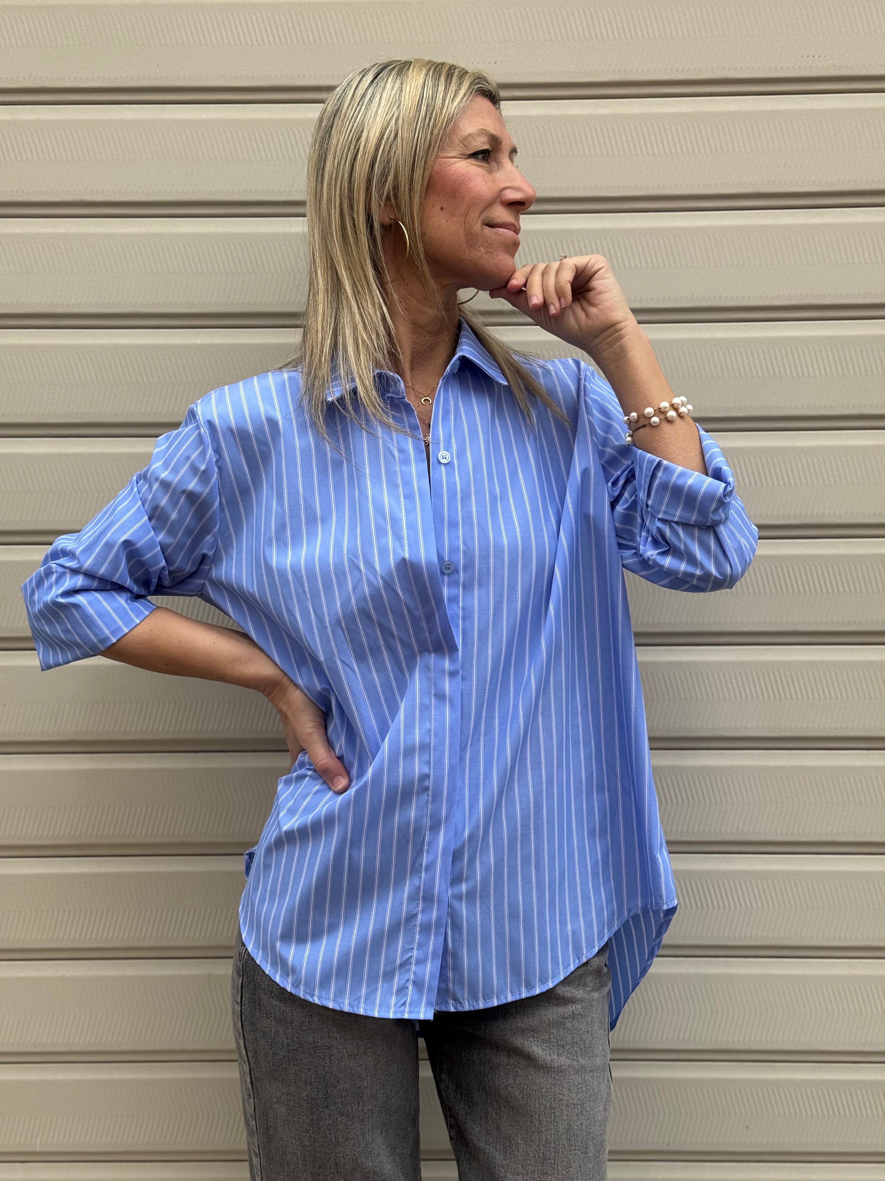 Camicia righe over Adora