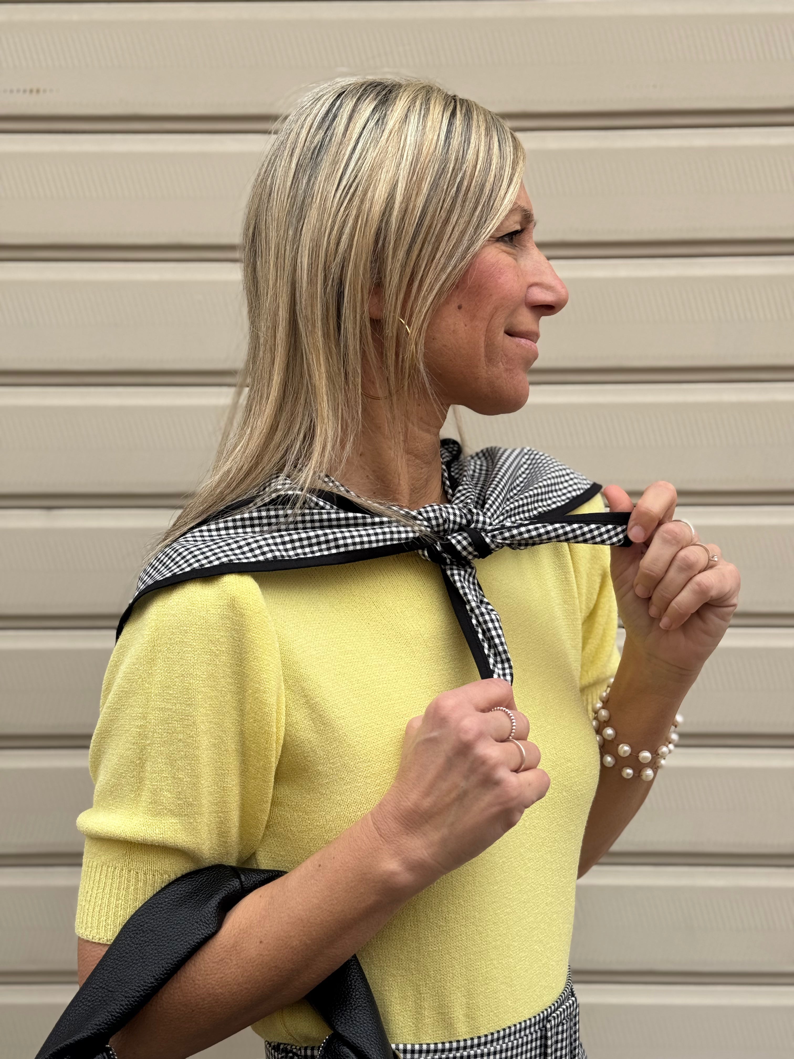 Foulard cappuccio vichy Adora