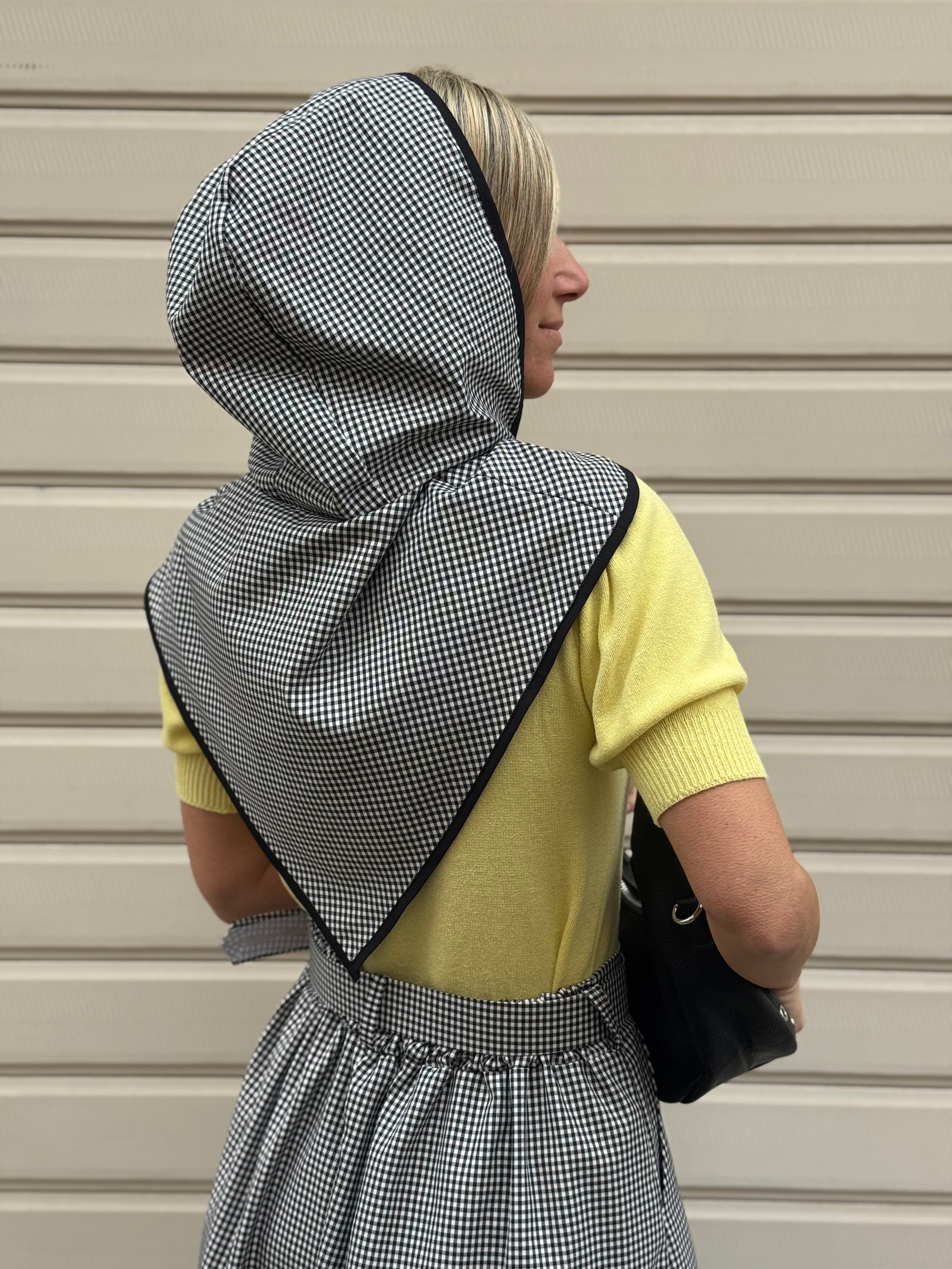 Foulard cappuccio vichy Adora