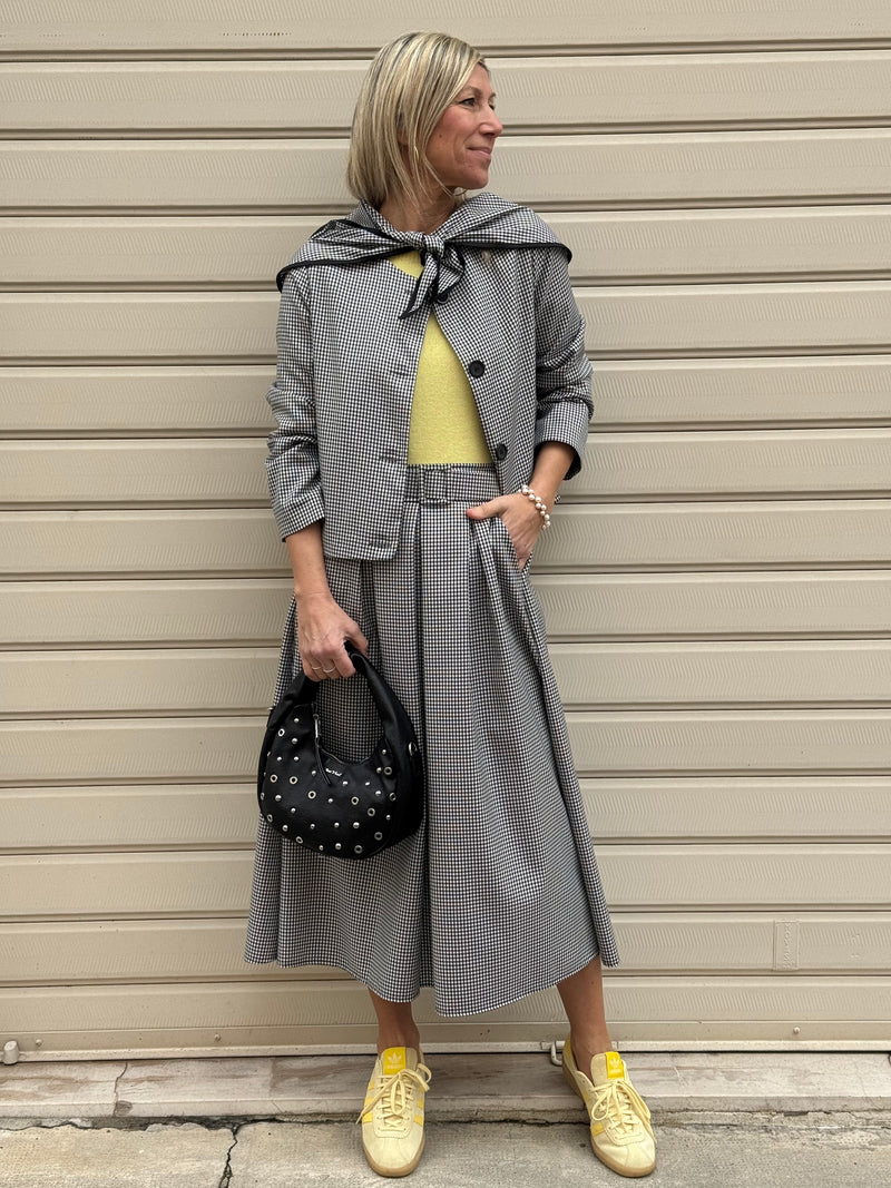 Foulard cappuccio vichy Adora