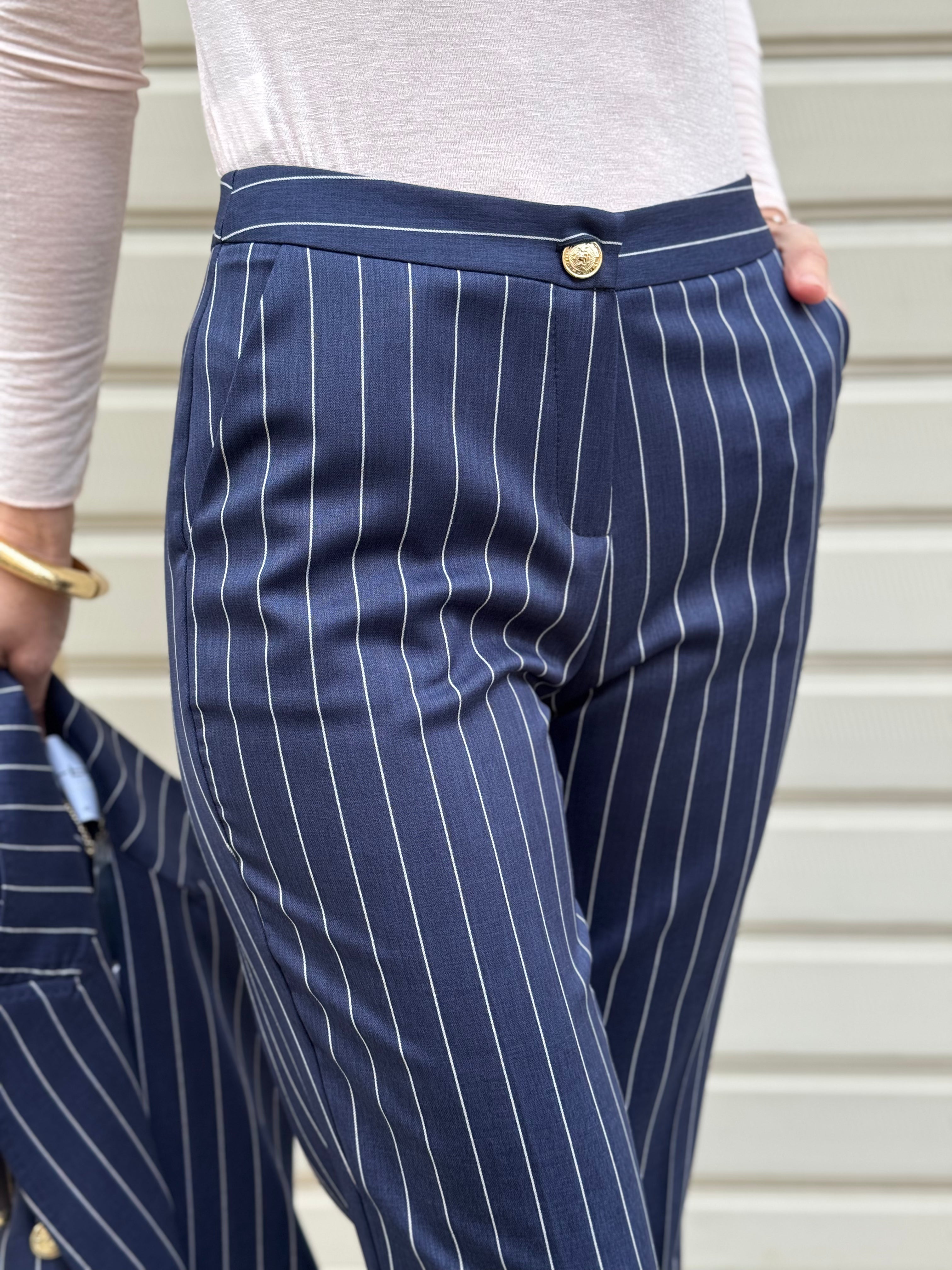 Pantalone gessato Artigli