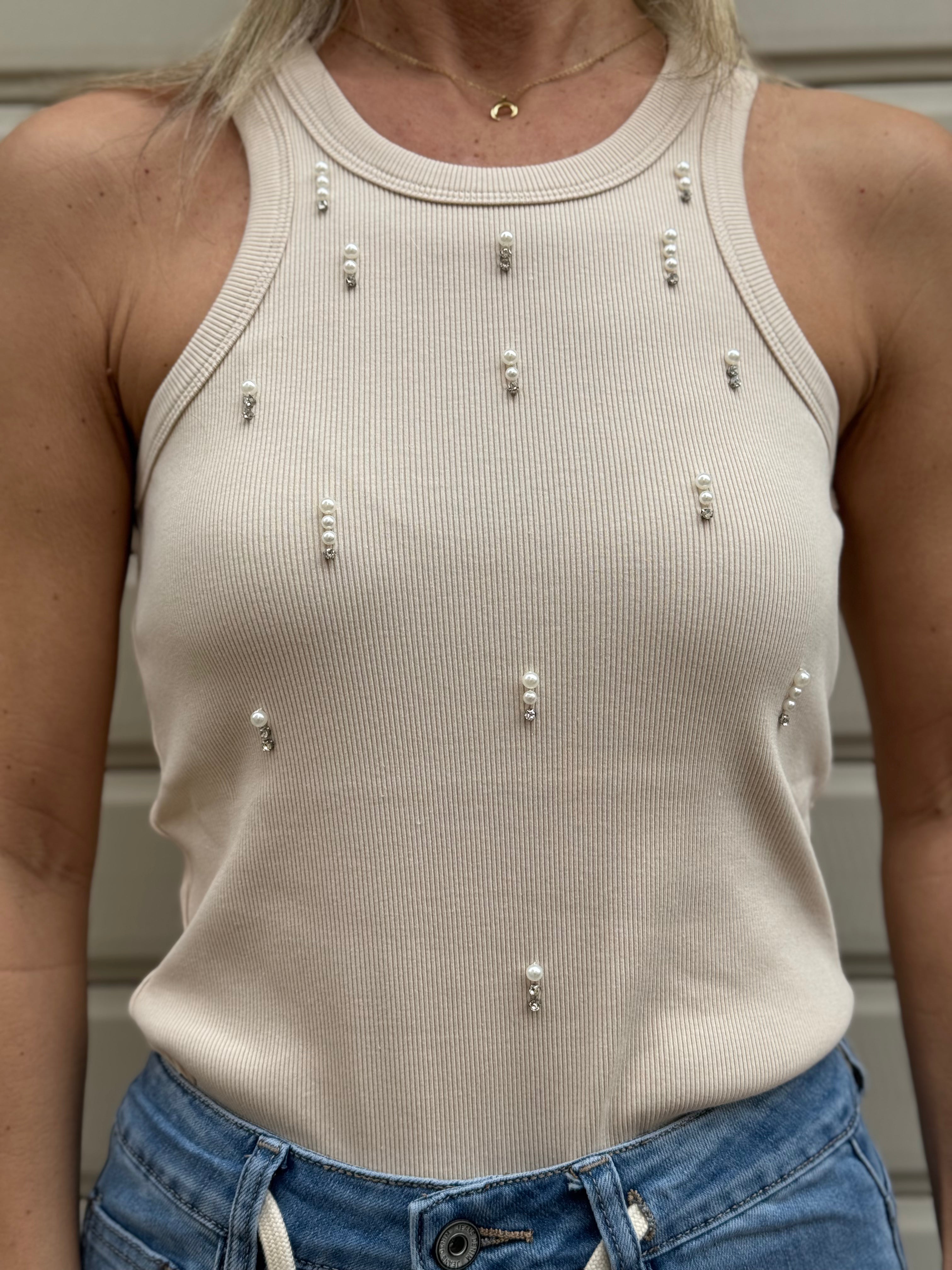 Canotta americana perle Mimì