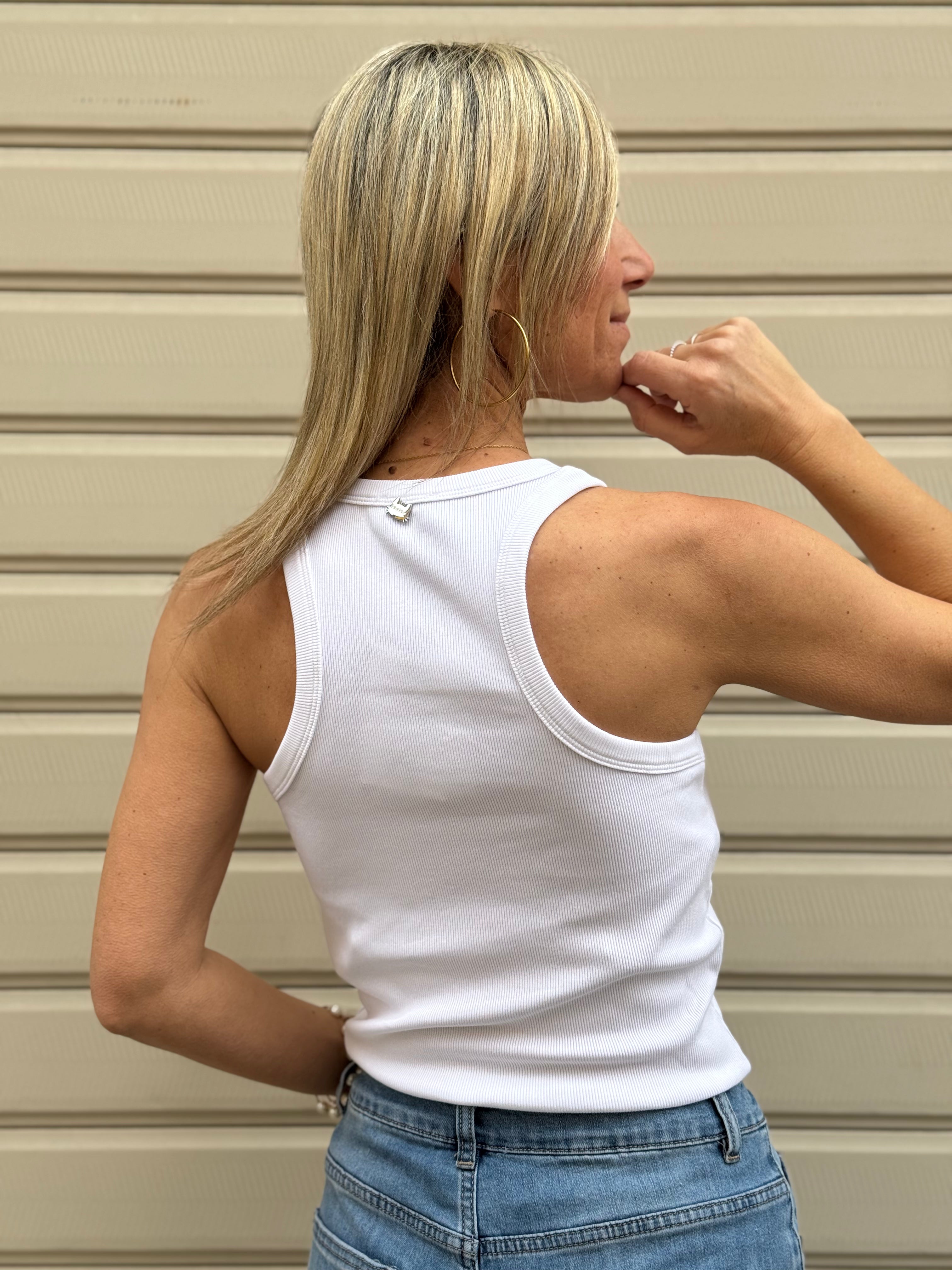 Canotta americana perle Mimì