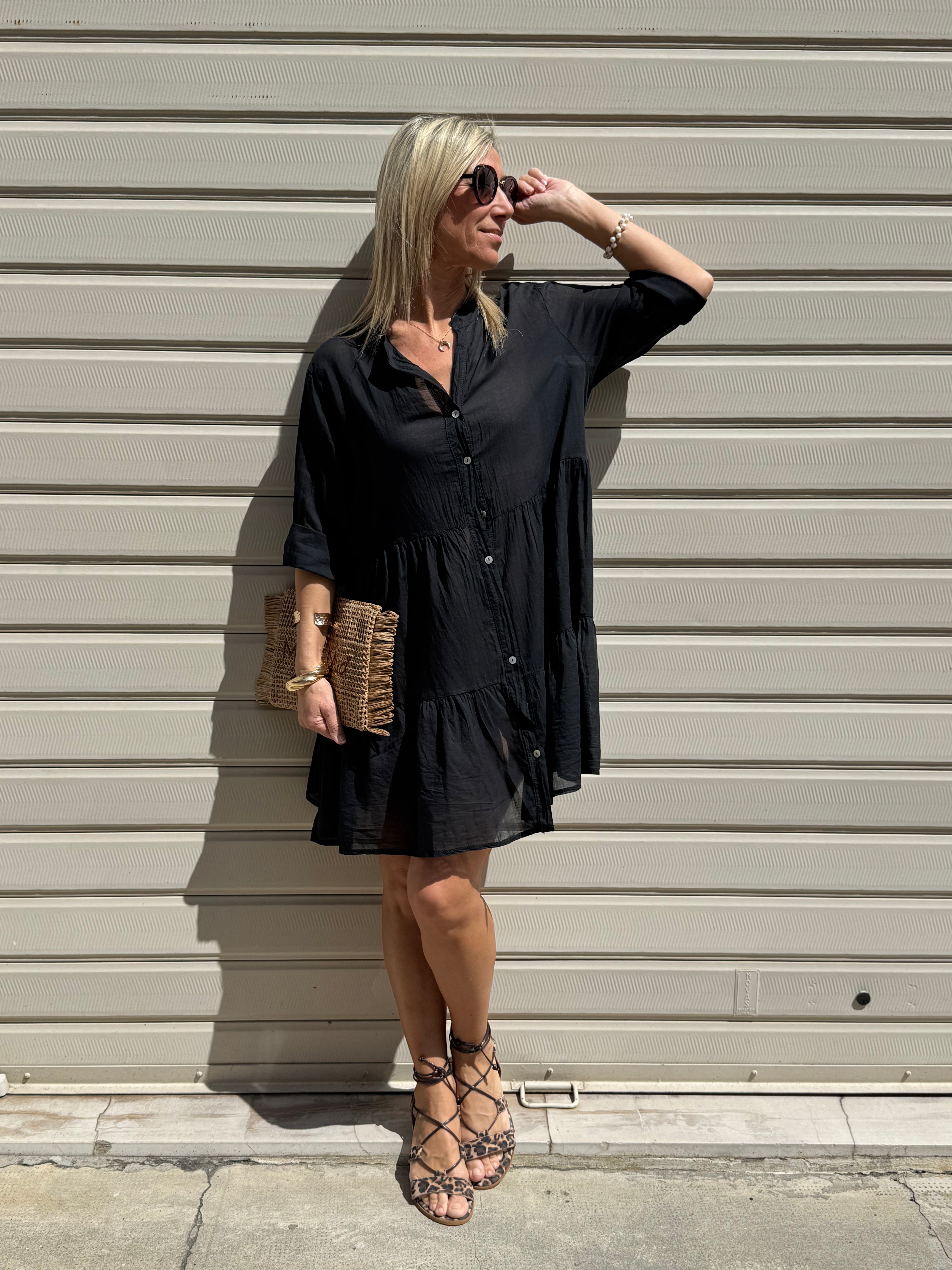 Abito balze cotone adora
