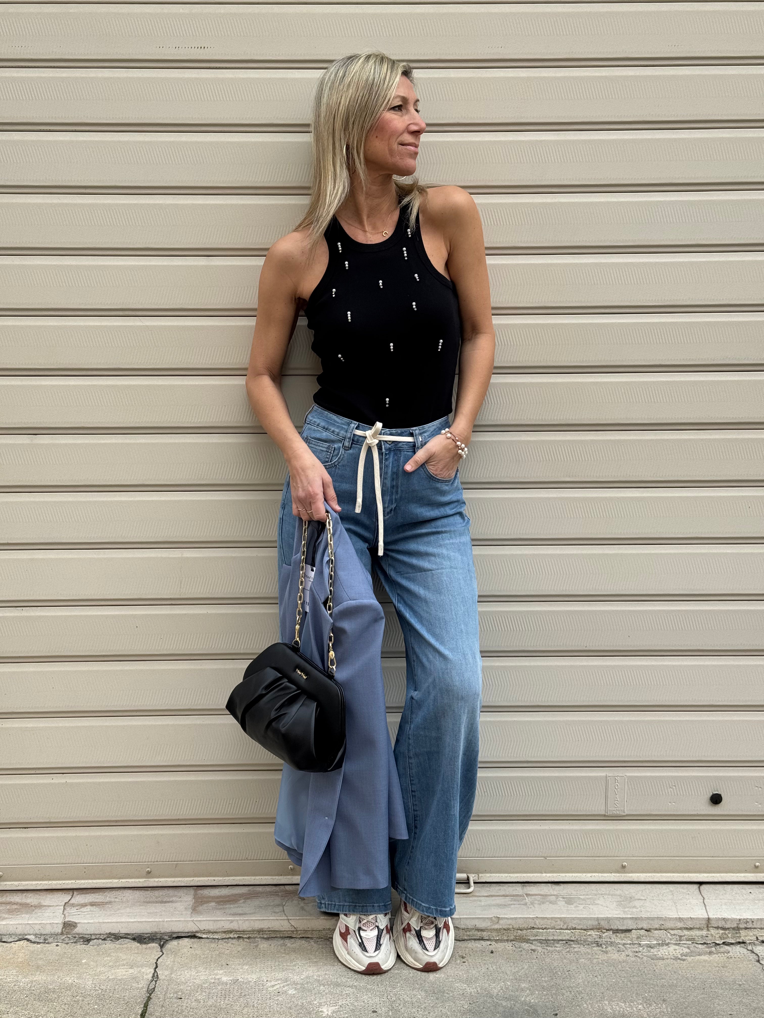 Canotta americana perle Mimì