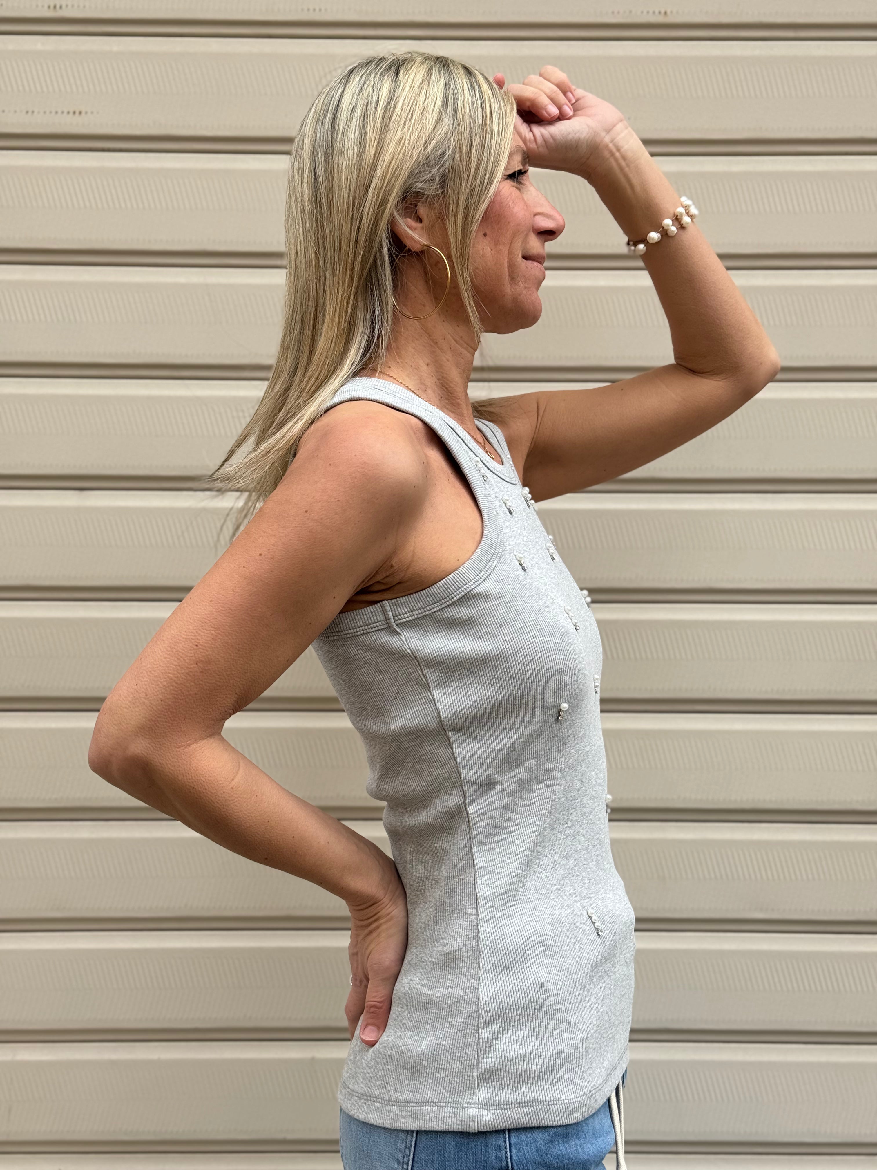 Canotta americana perle Mimì