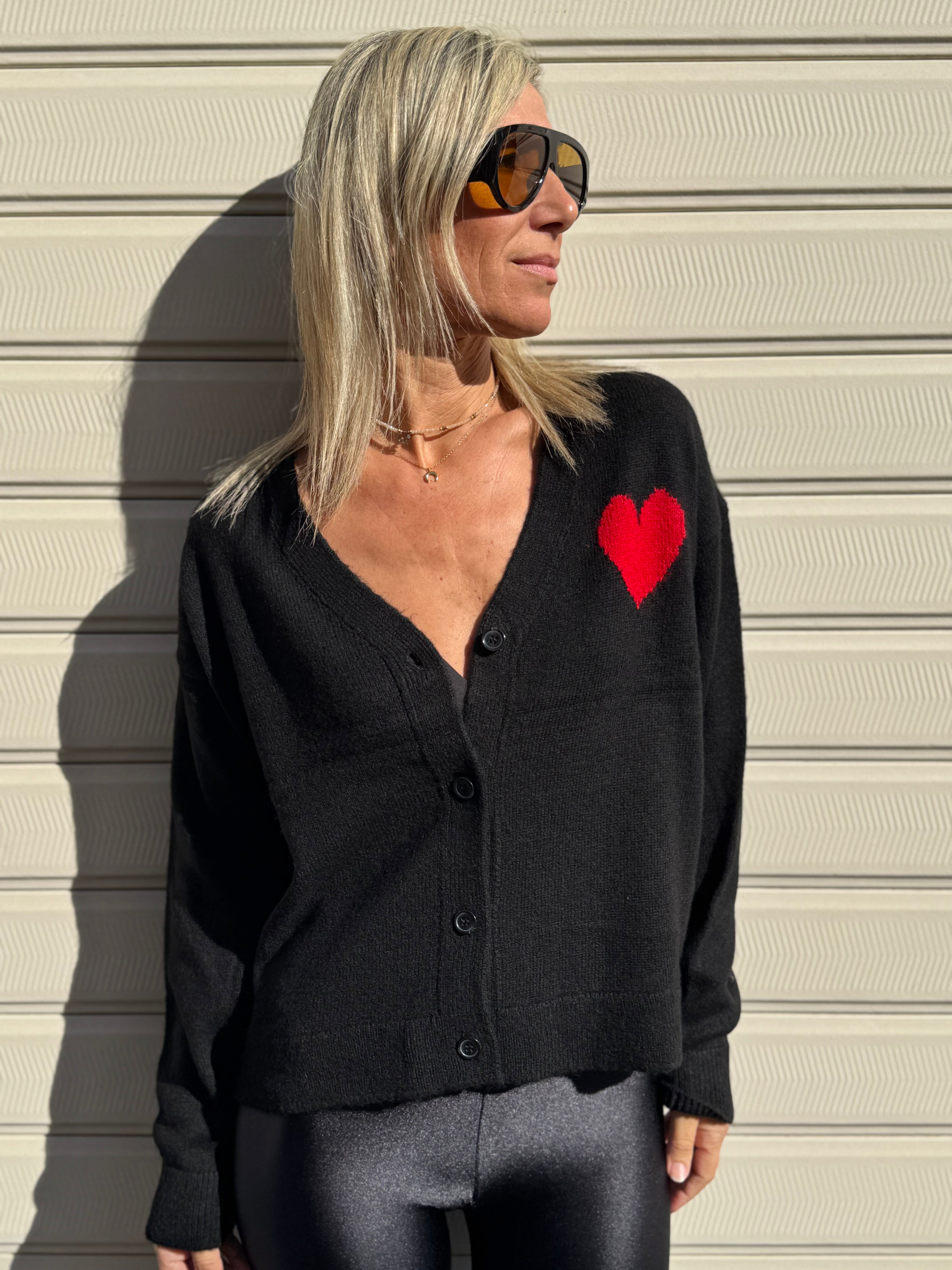 Cardigan cuore
