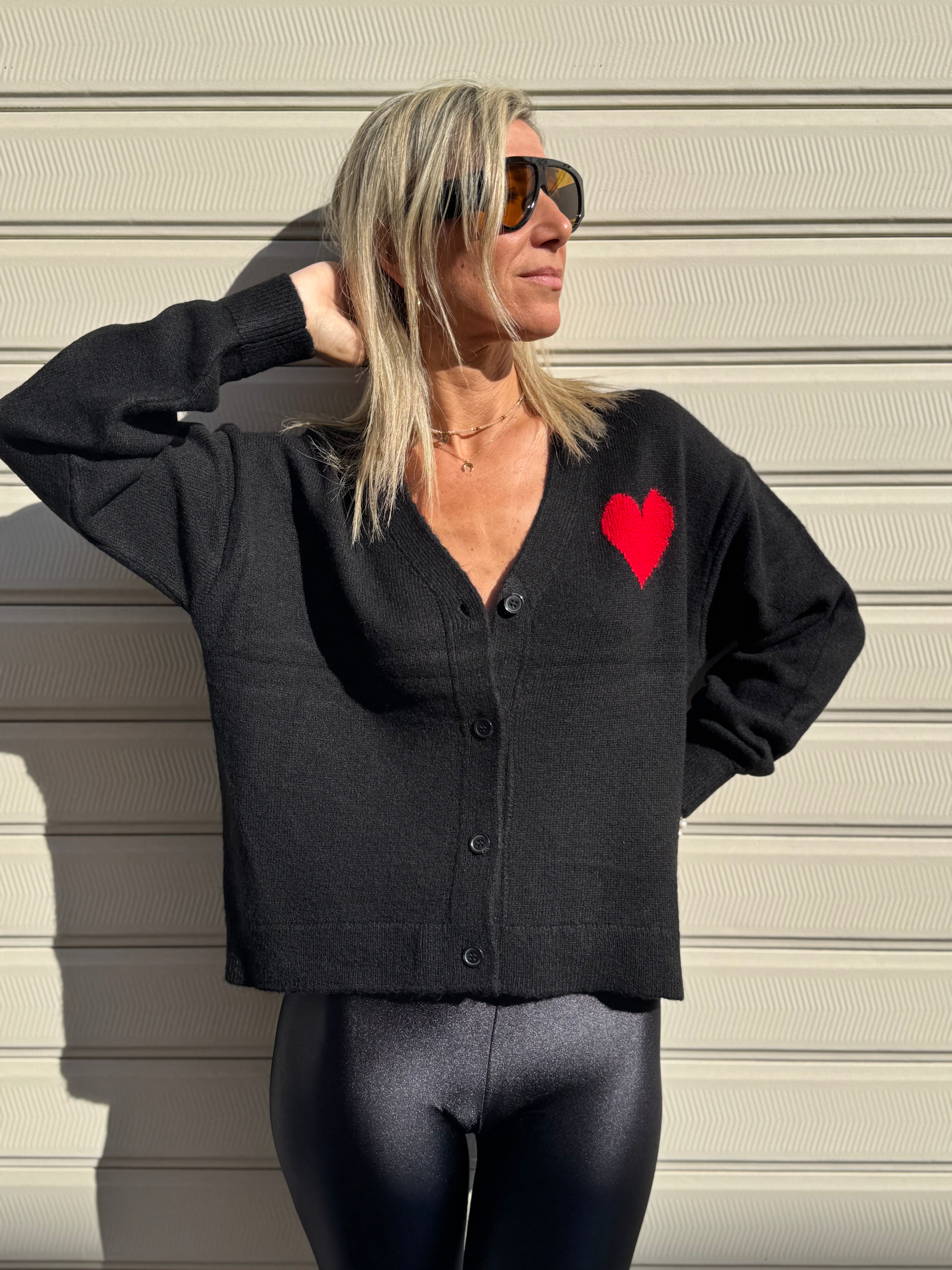Cardigan cuore