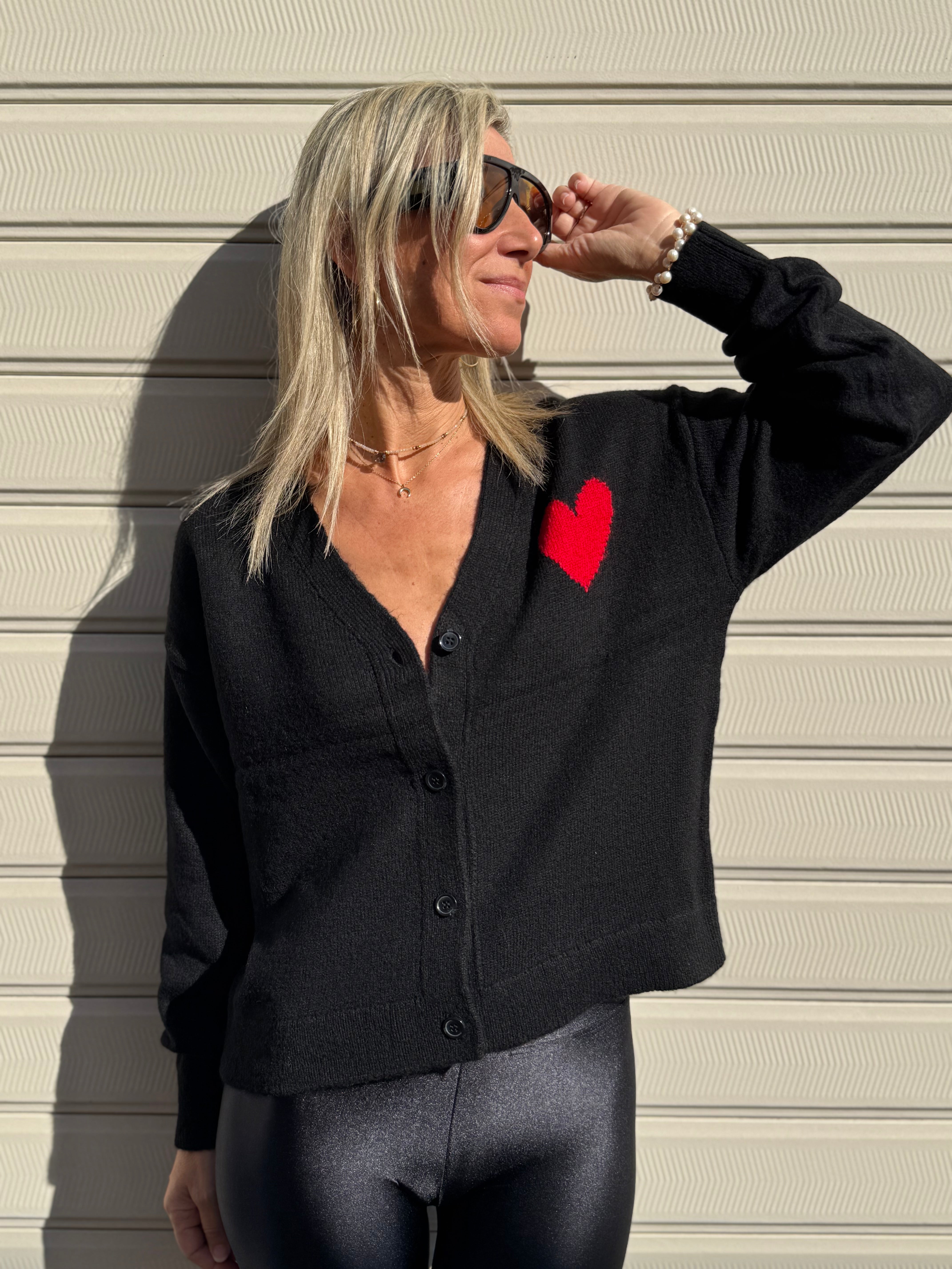 Cardigan cuore