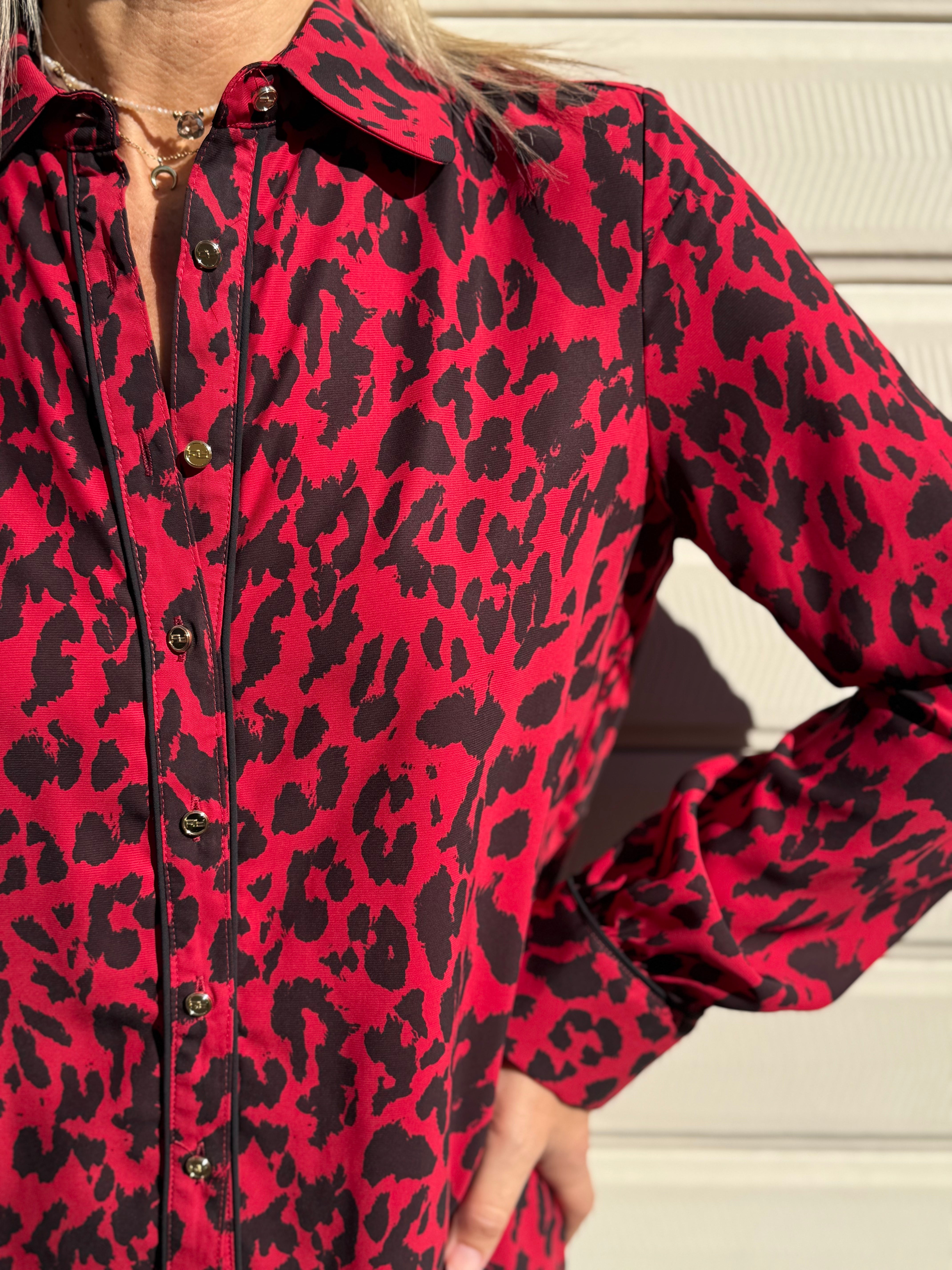 Camicia maculata rossa