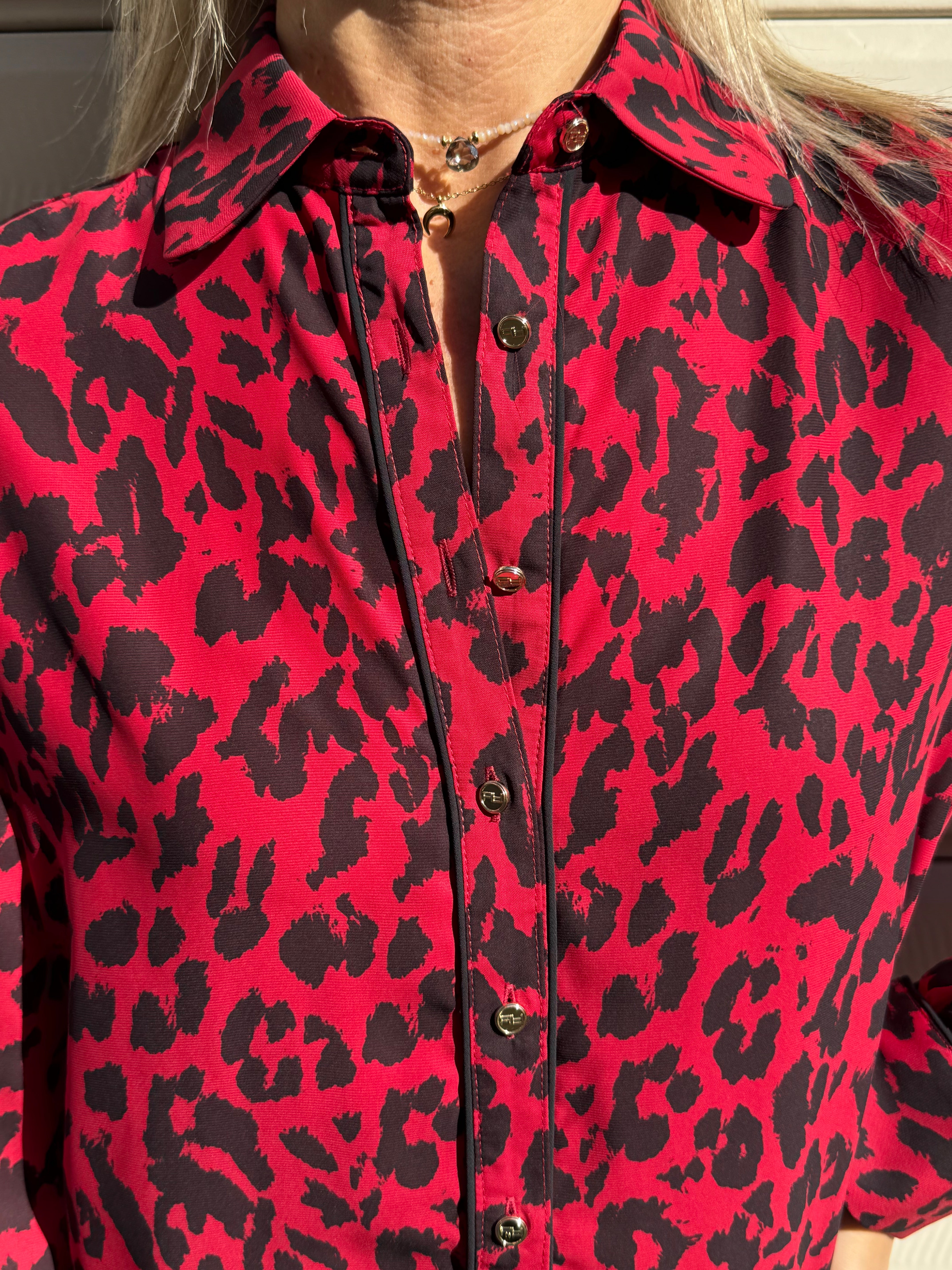 Camicia maculata rossa