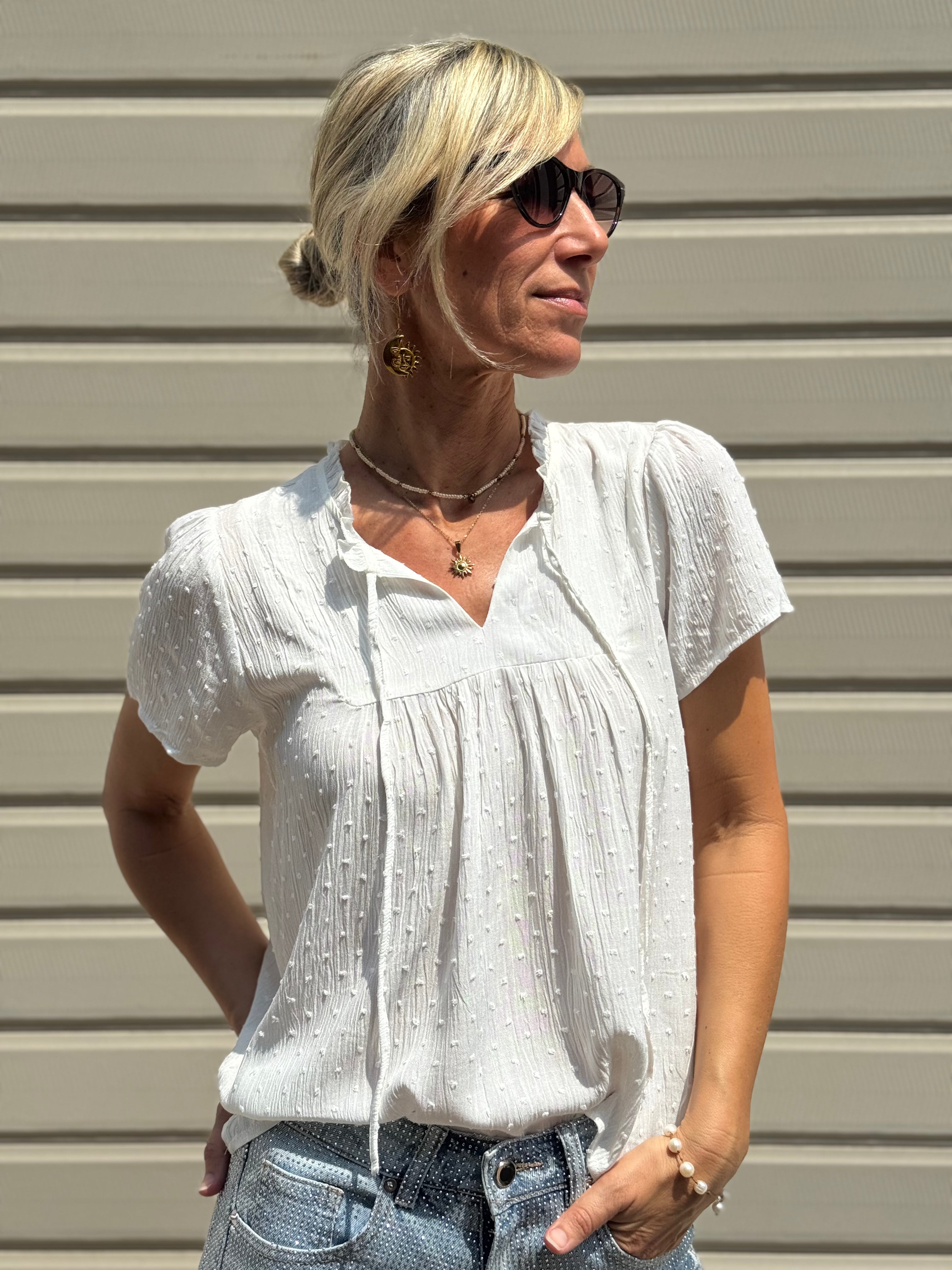 Blusa Plumetis