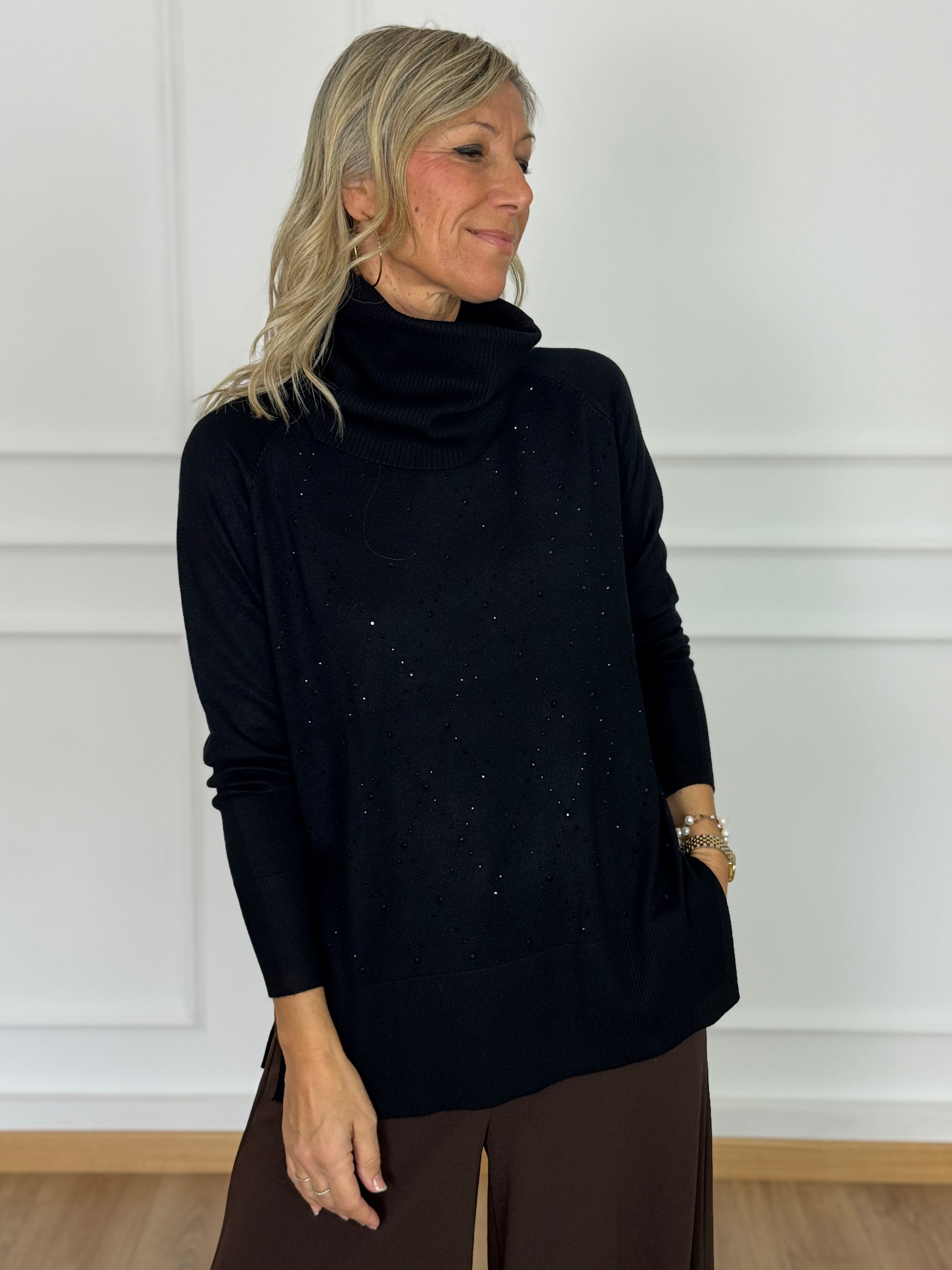 Maxi maglia strass mimì