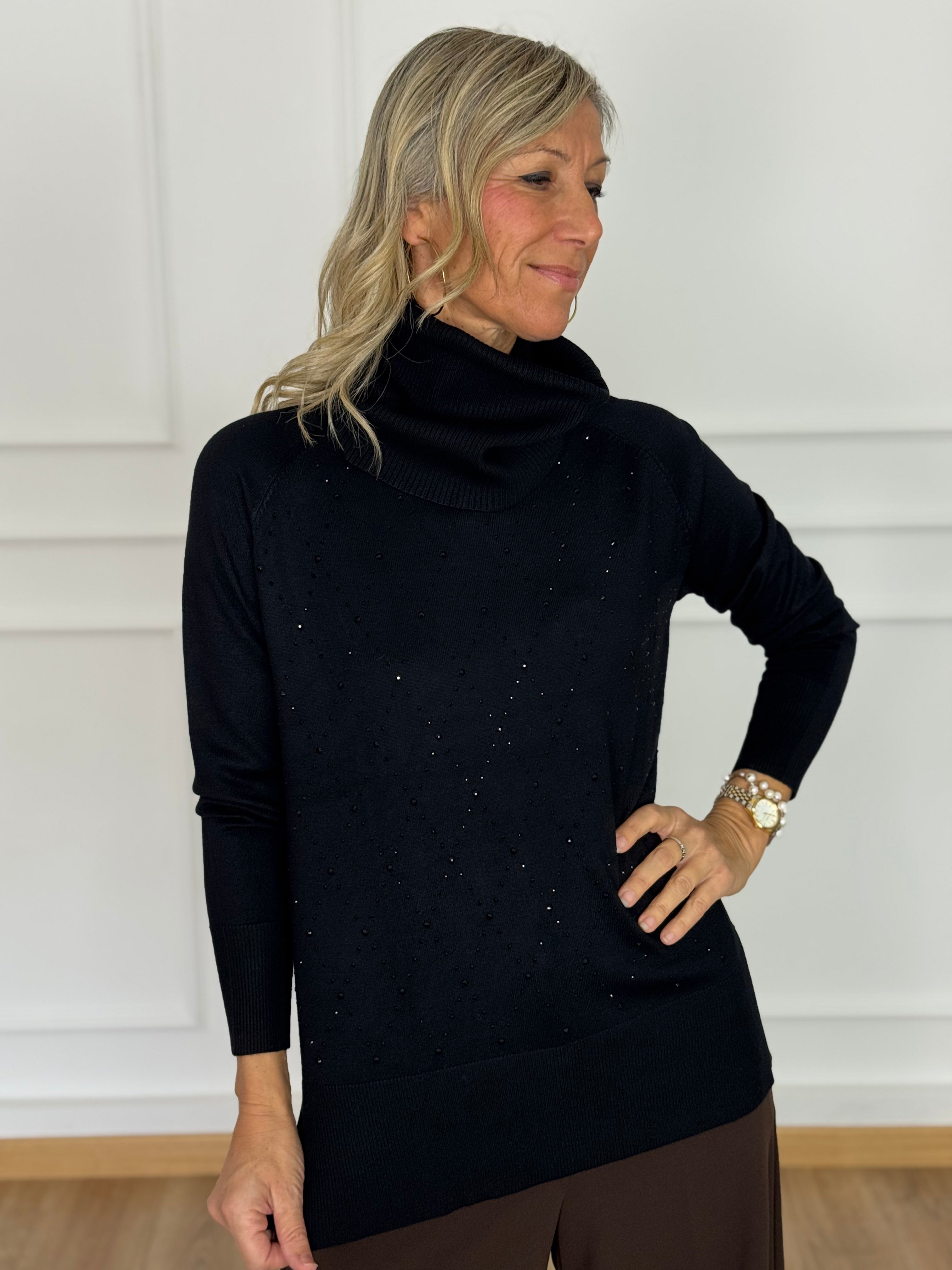 Maxi maglia strass mimì