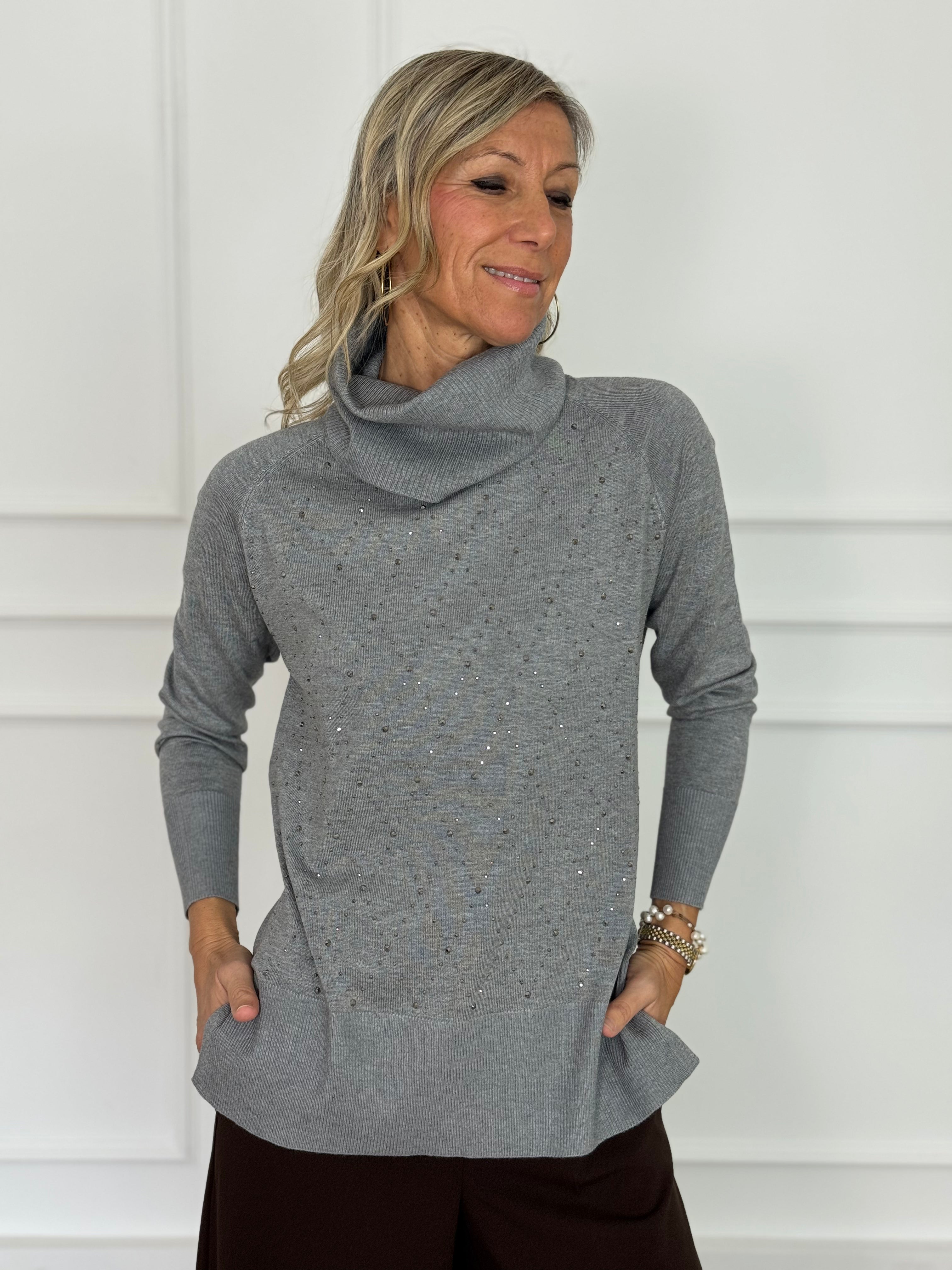 Maxi maglia strass mimì