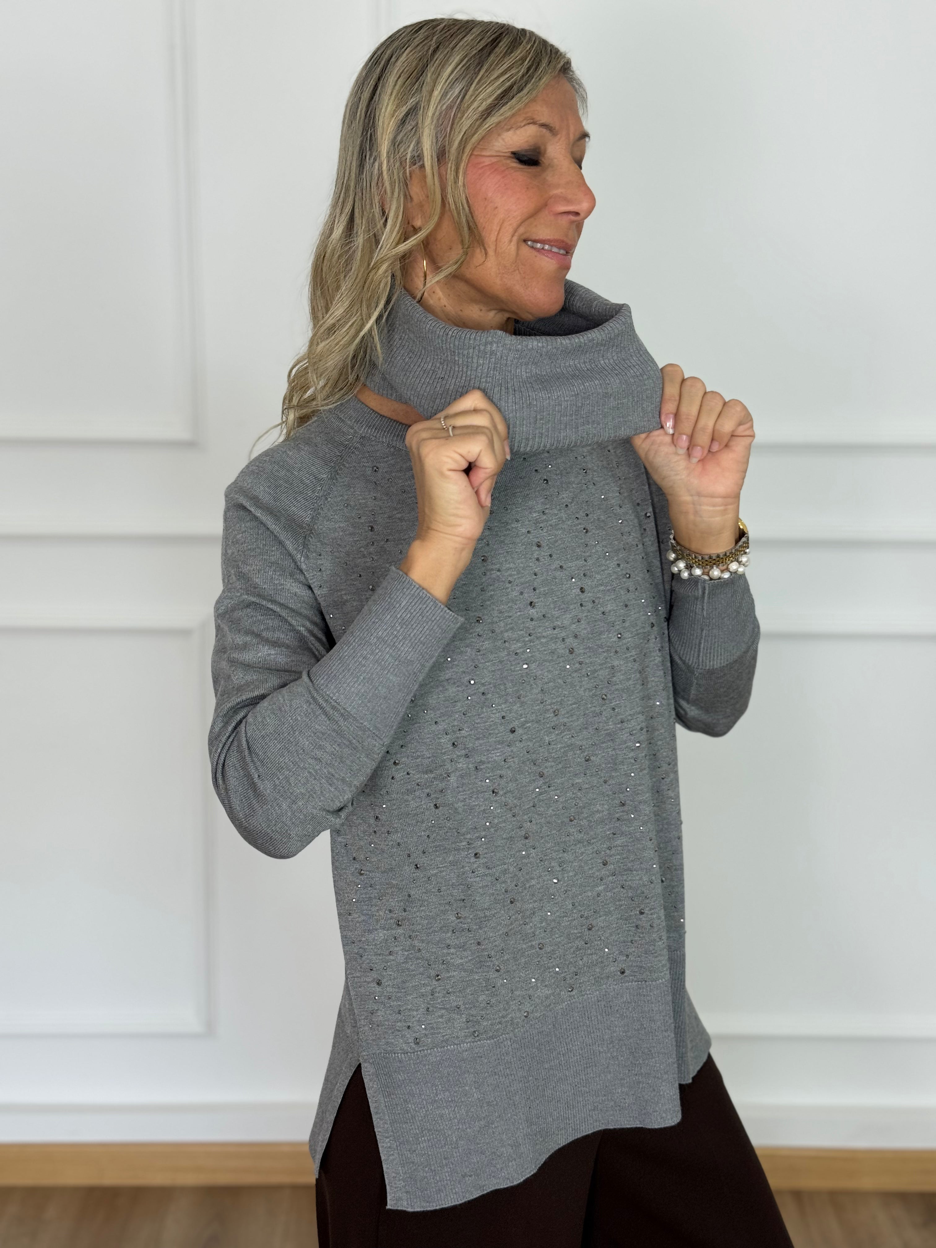 Maxi maglia strass mimì