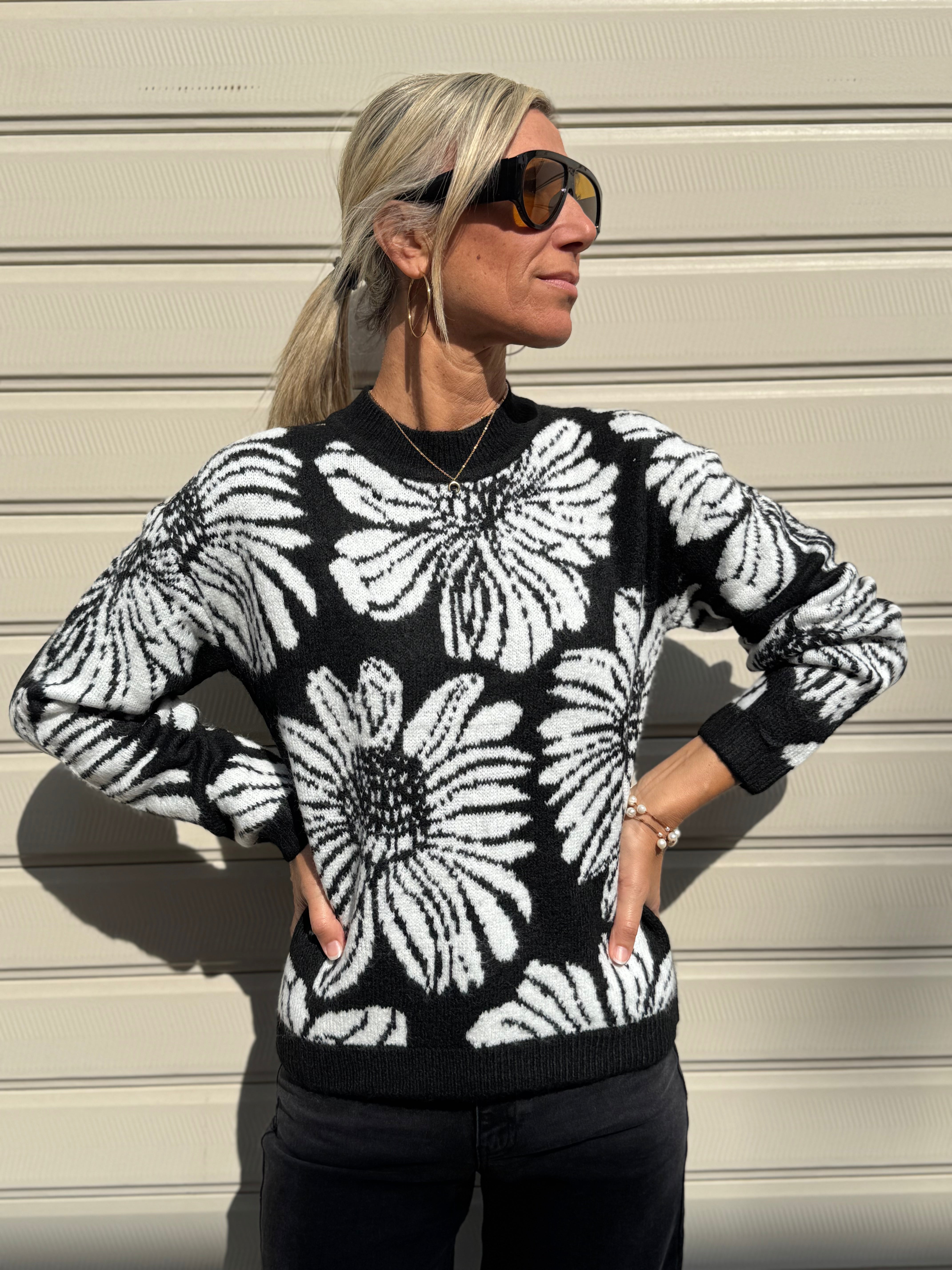 Maglia fiori jdy