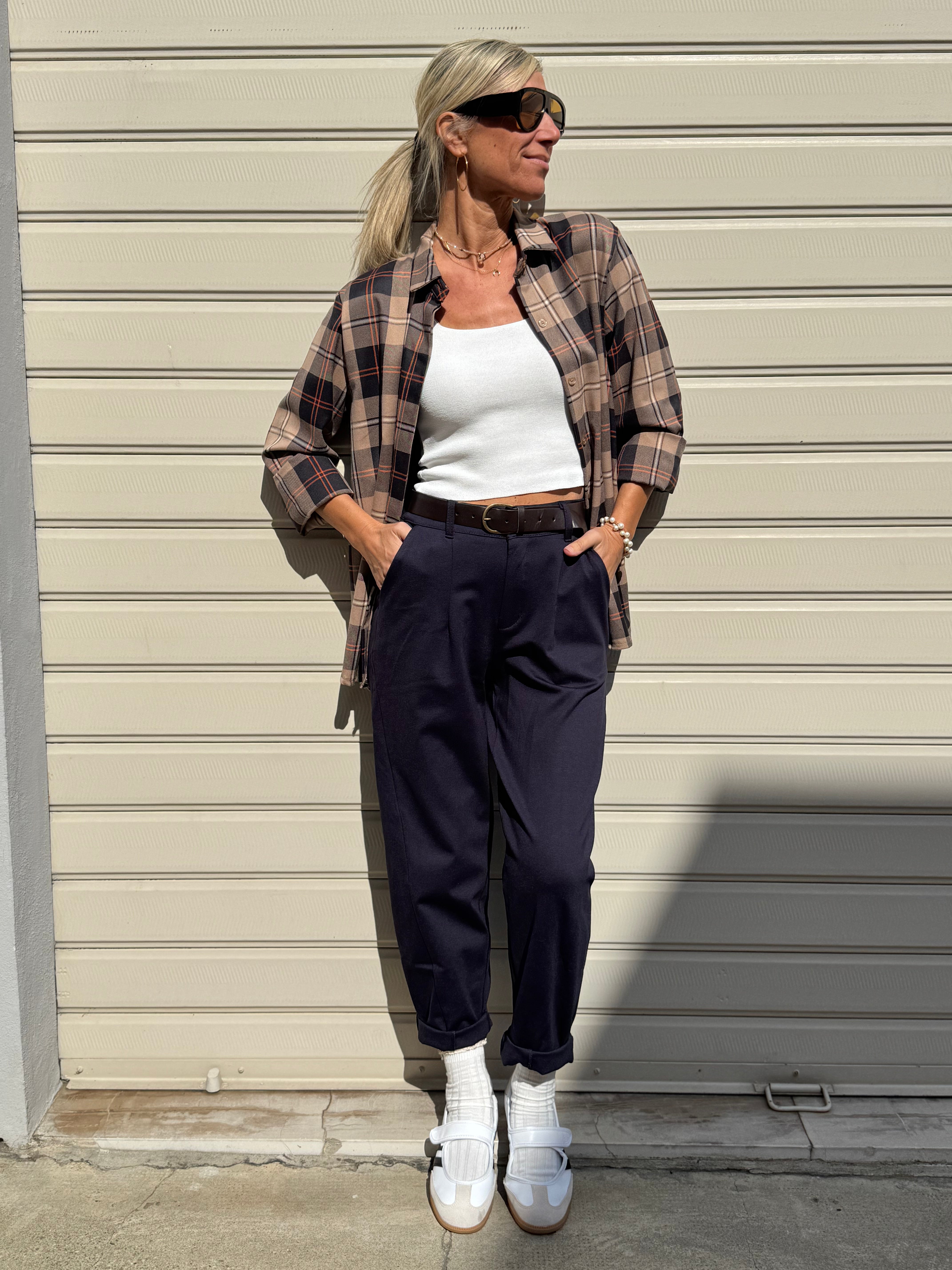 Pantalone baggy punto milano