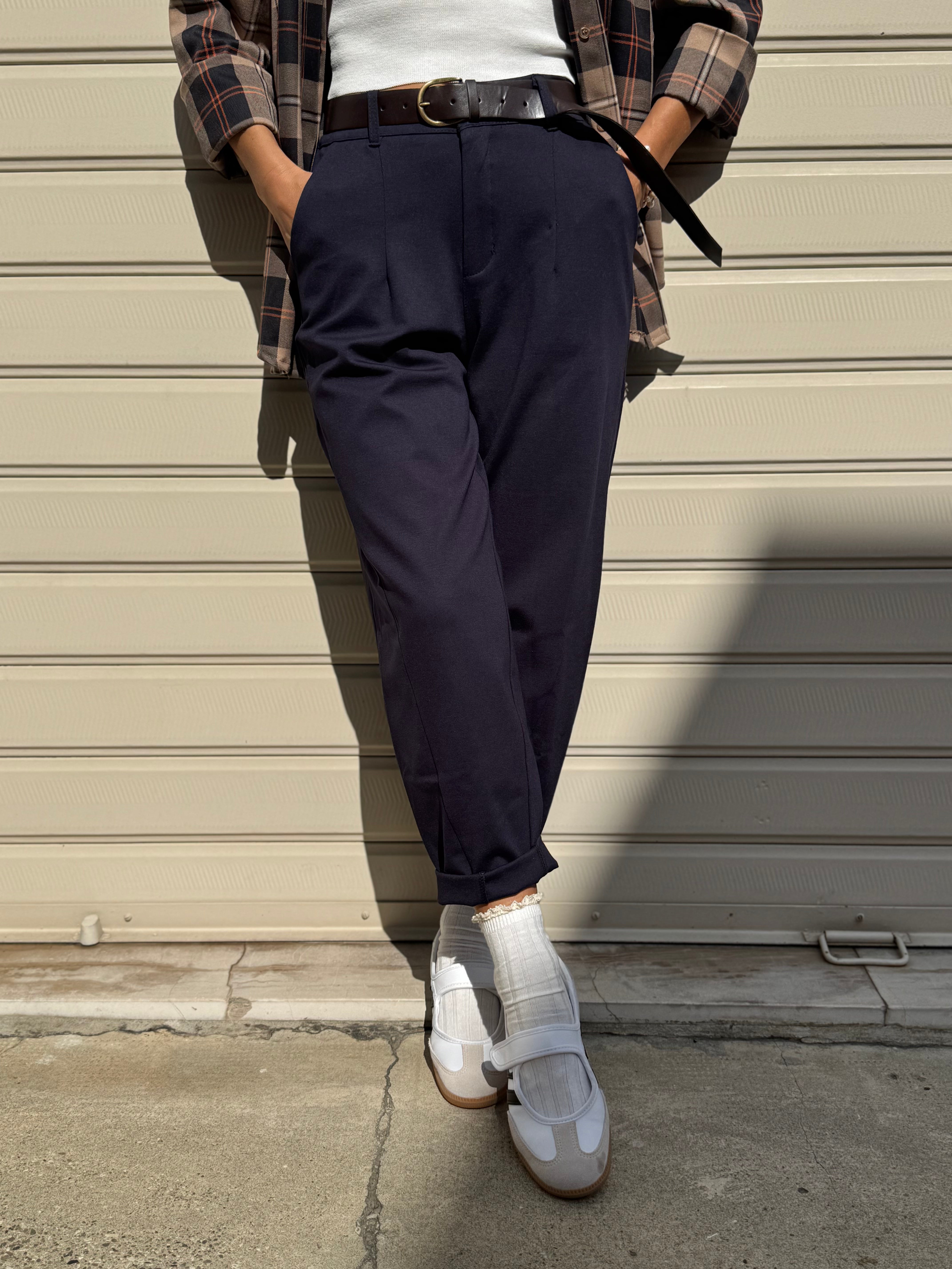 Pantalone baggy punto milano