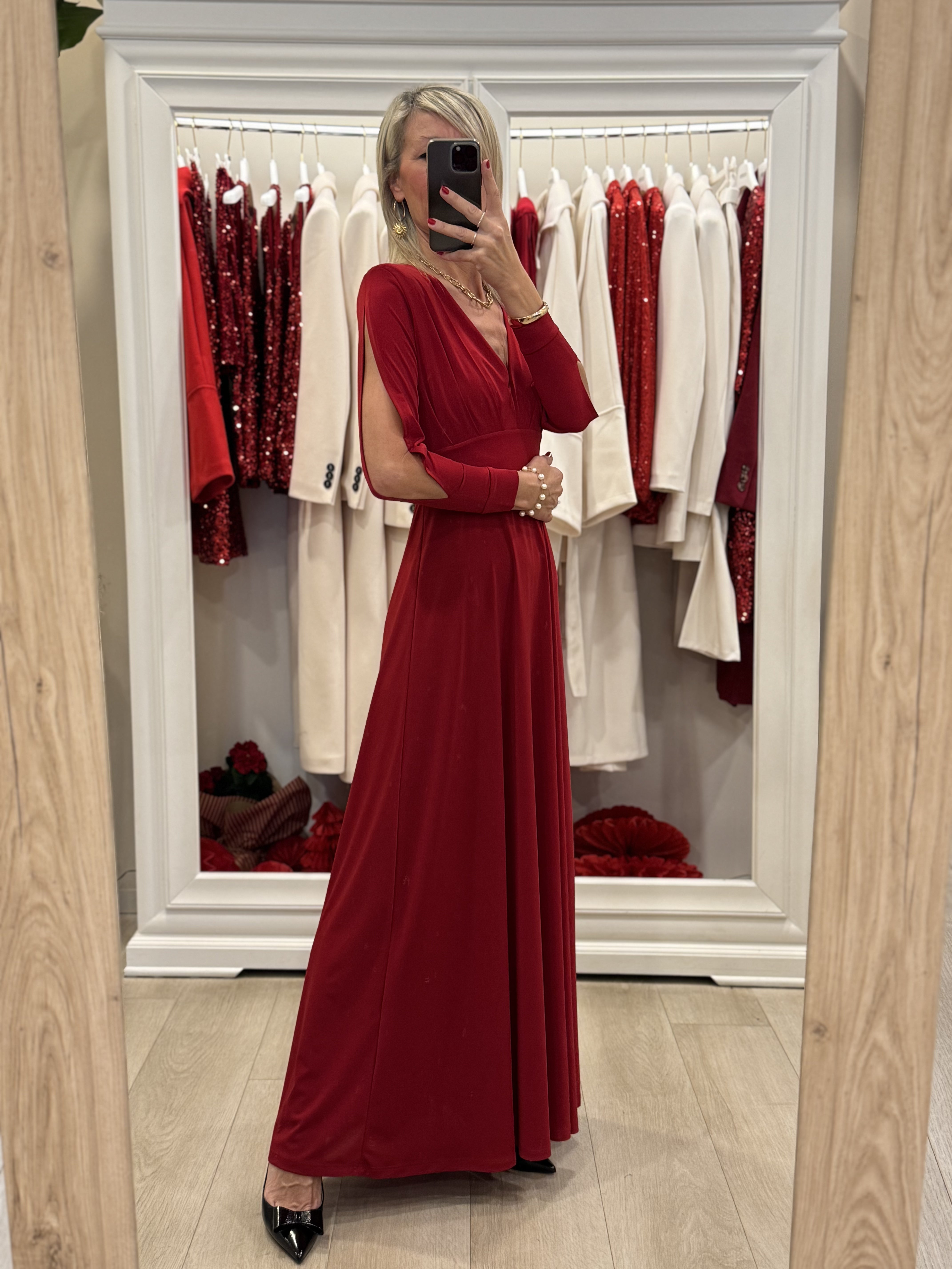 Abito lungo spacco shop