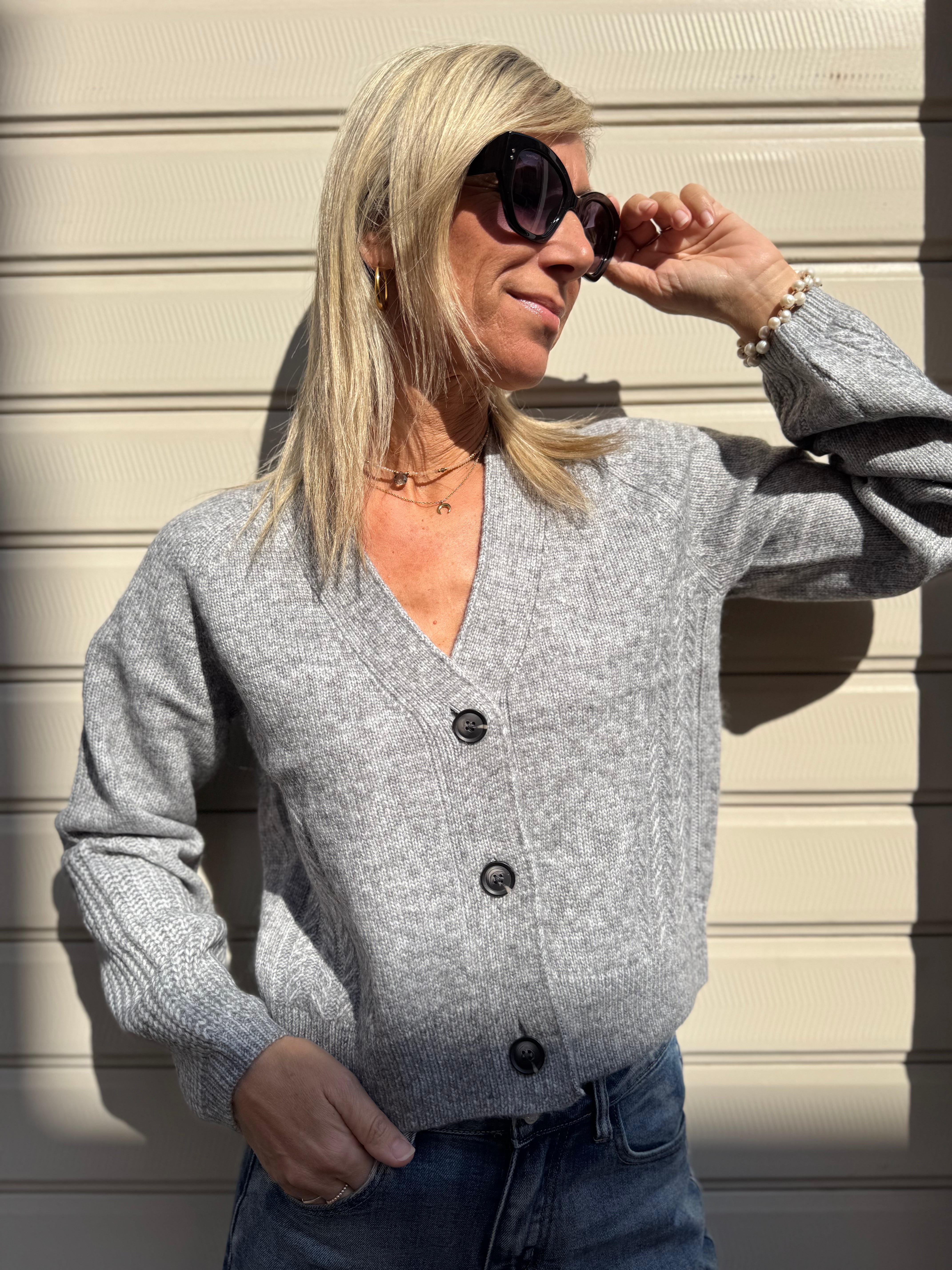 Cardigan treccia jdy