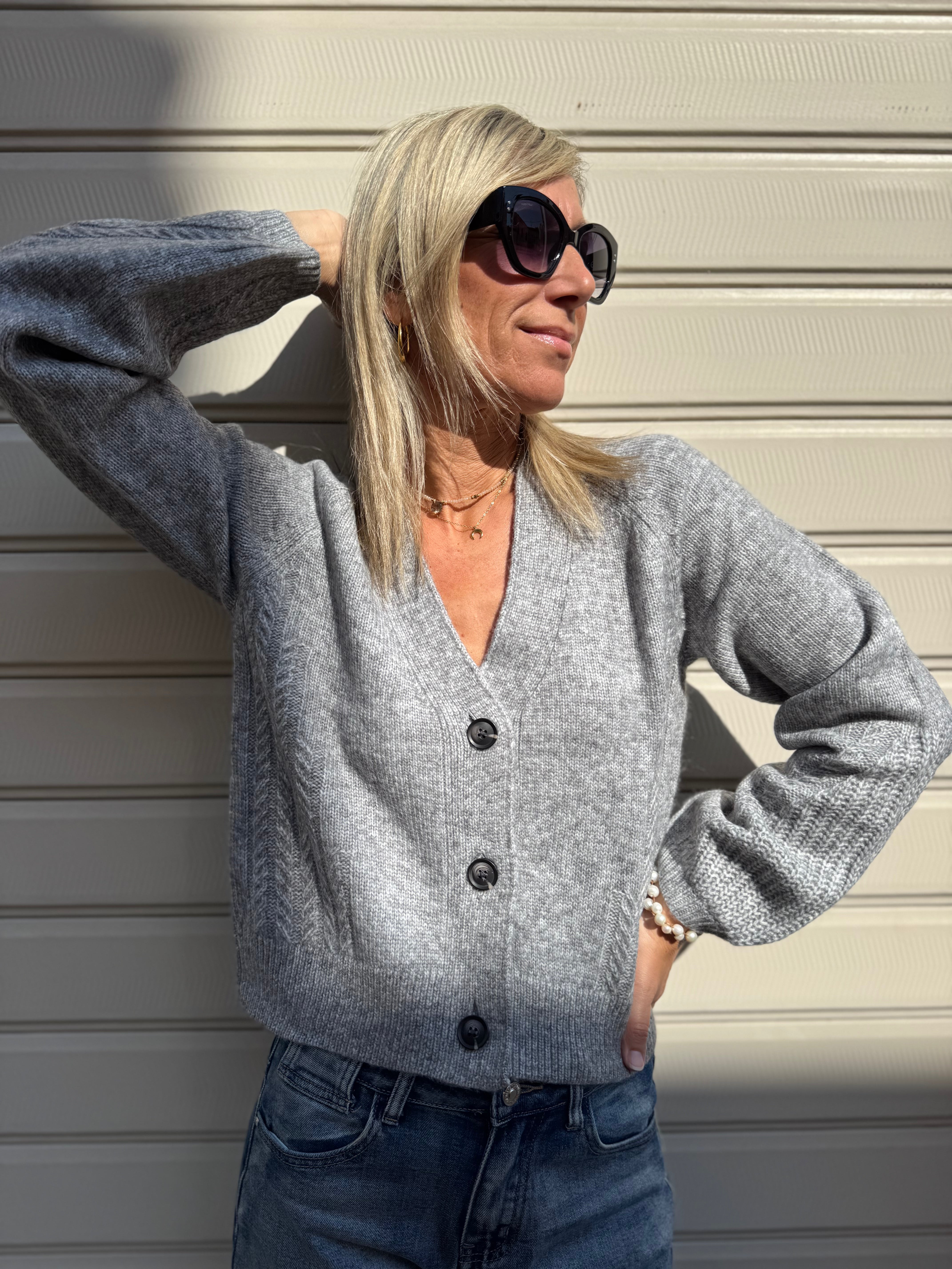 Cardigan treccia jdy